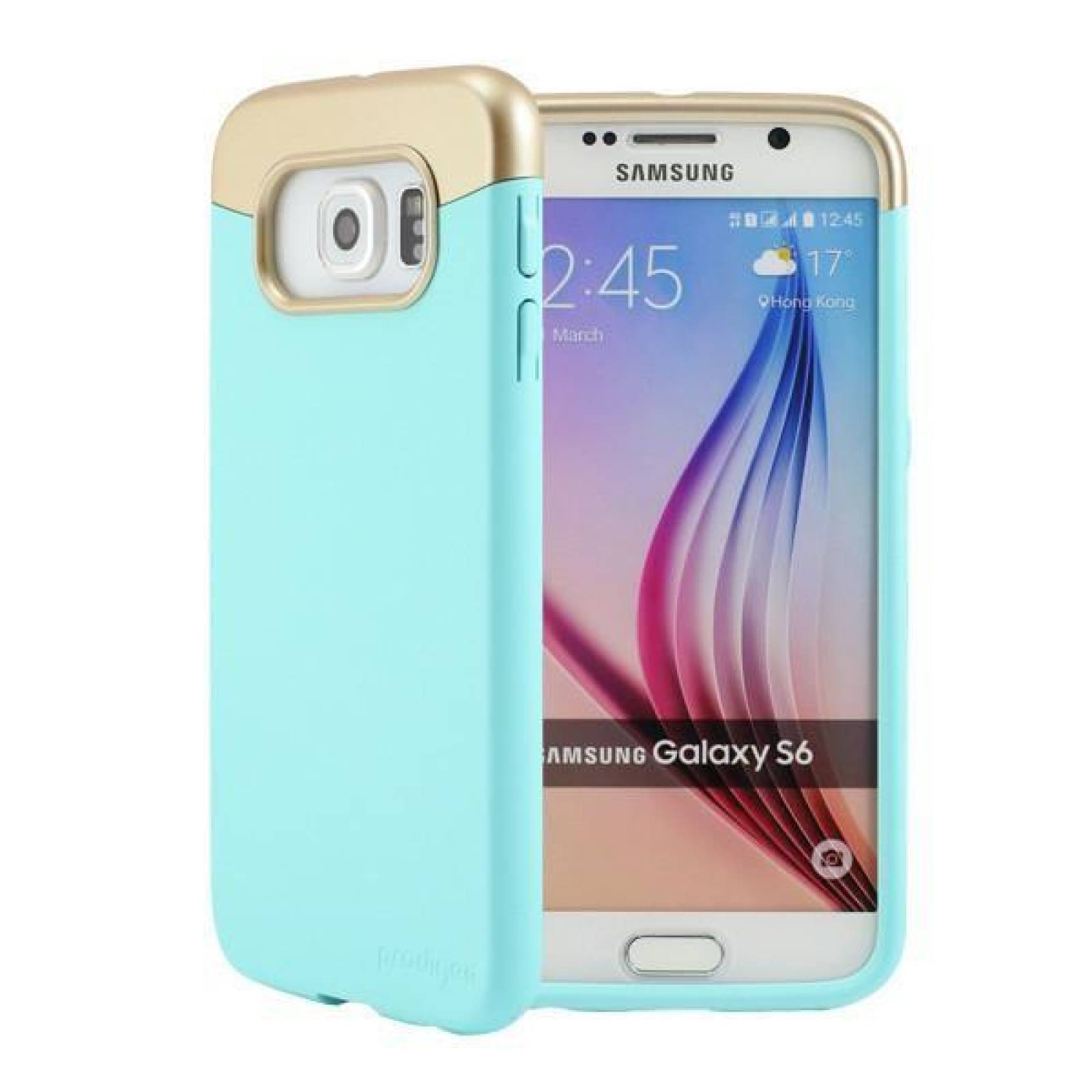 Funda PRODIGEE Accent para Samsung S6 Aqua Dorado 