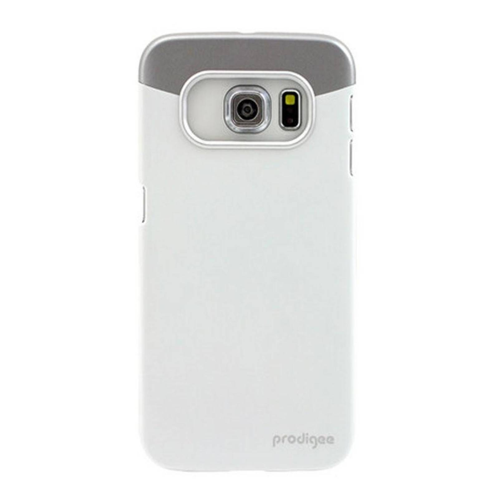 Funda PRODIGEE Accent para Samsung S6 EDGE Blanca Plata 