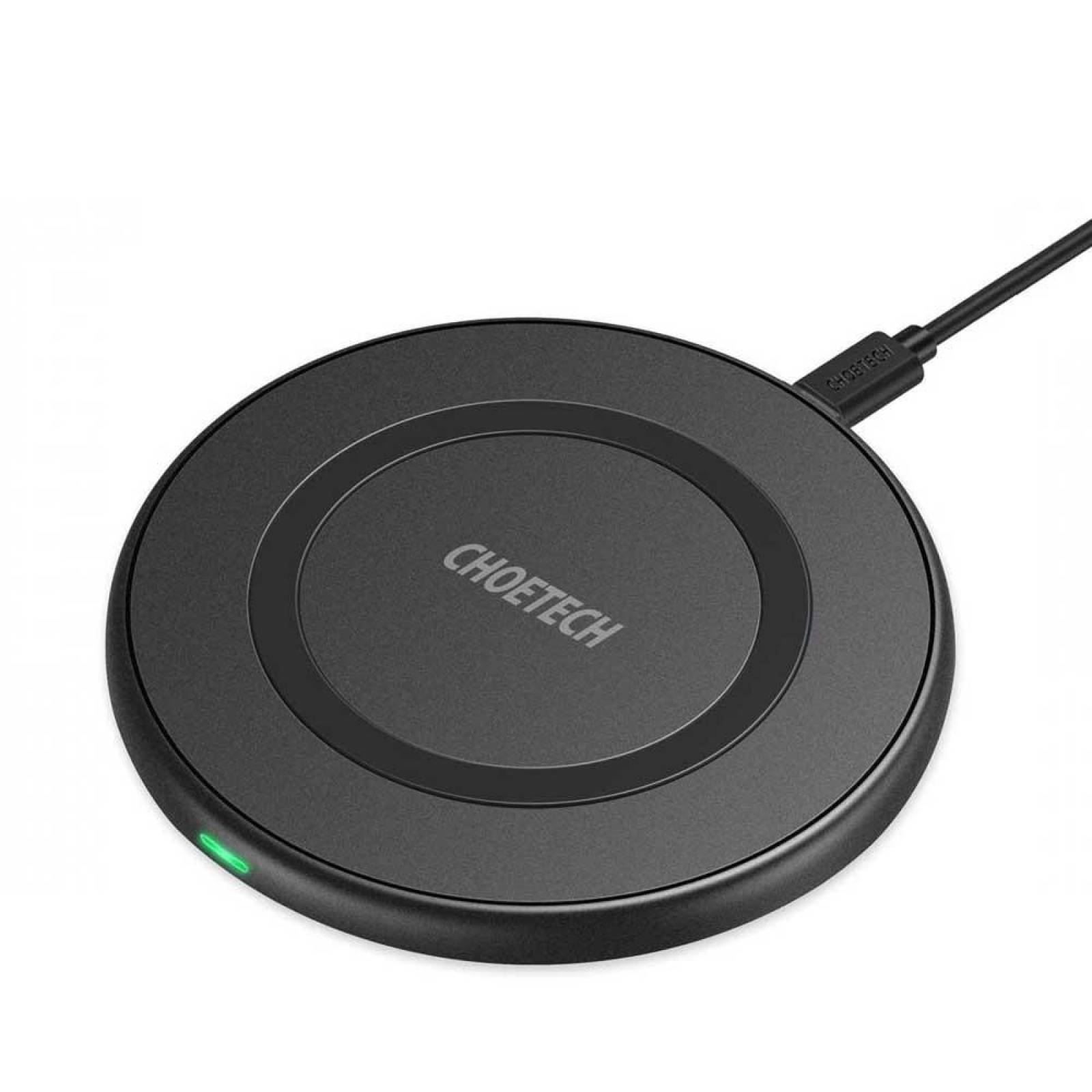 Base Cargador CHOETECH rapido inalambrico Qi 10W Negra 