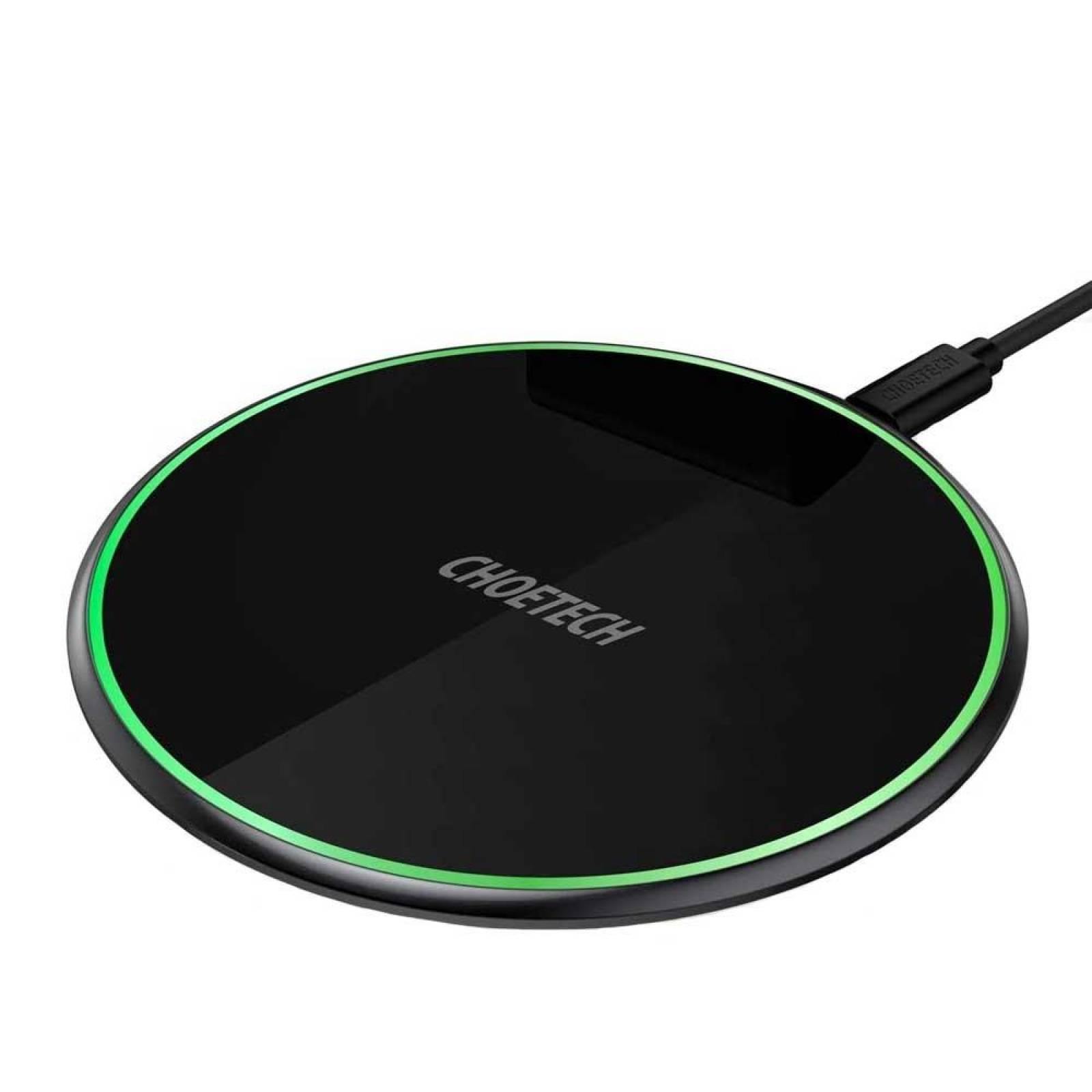 Base Cargador CHOETECH rapido inalambrico Qi 15W Negra 