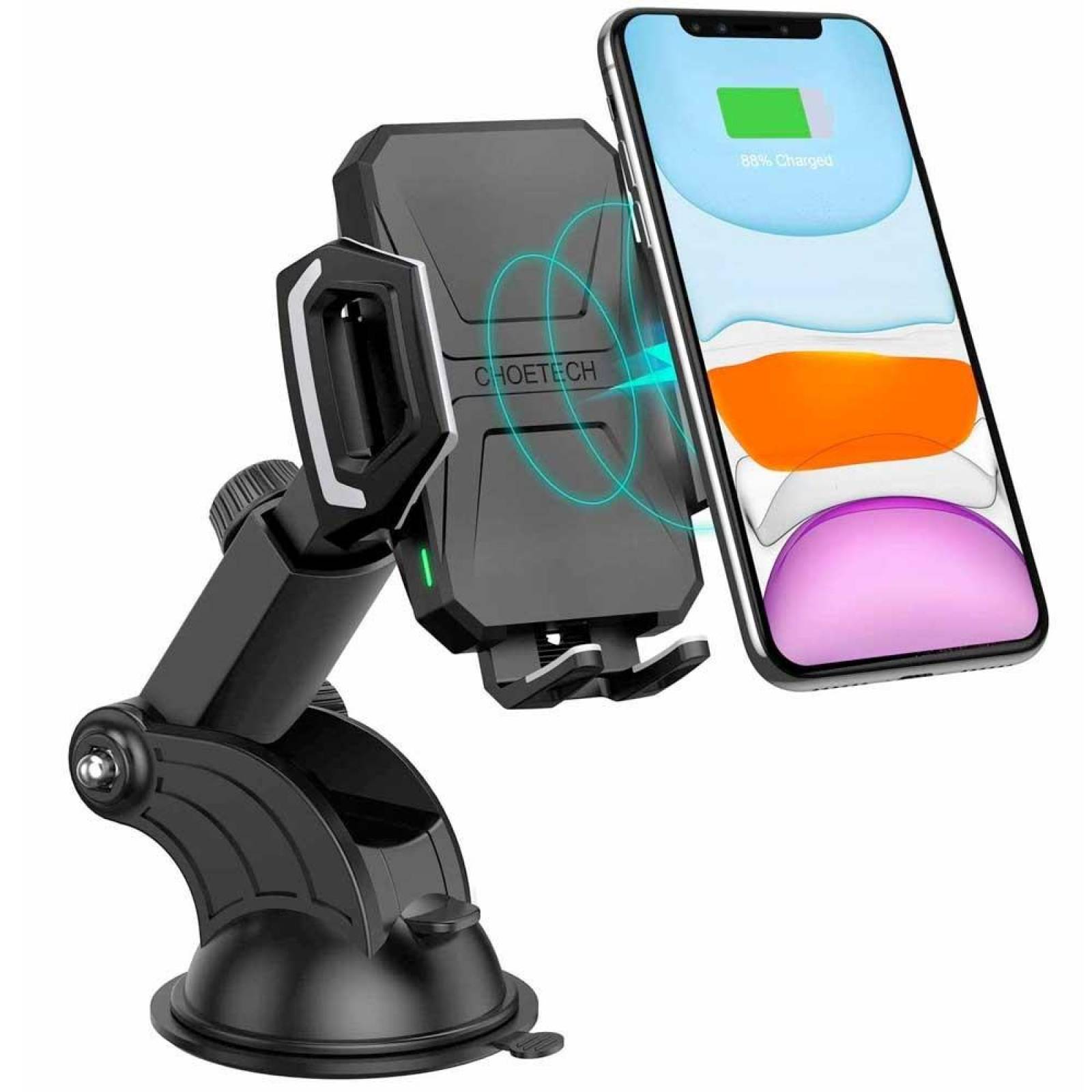 Soporte y cargador inalambrico CHOETECH Universal 10w 