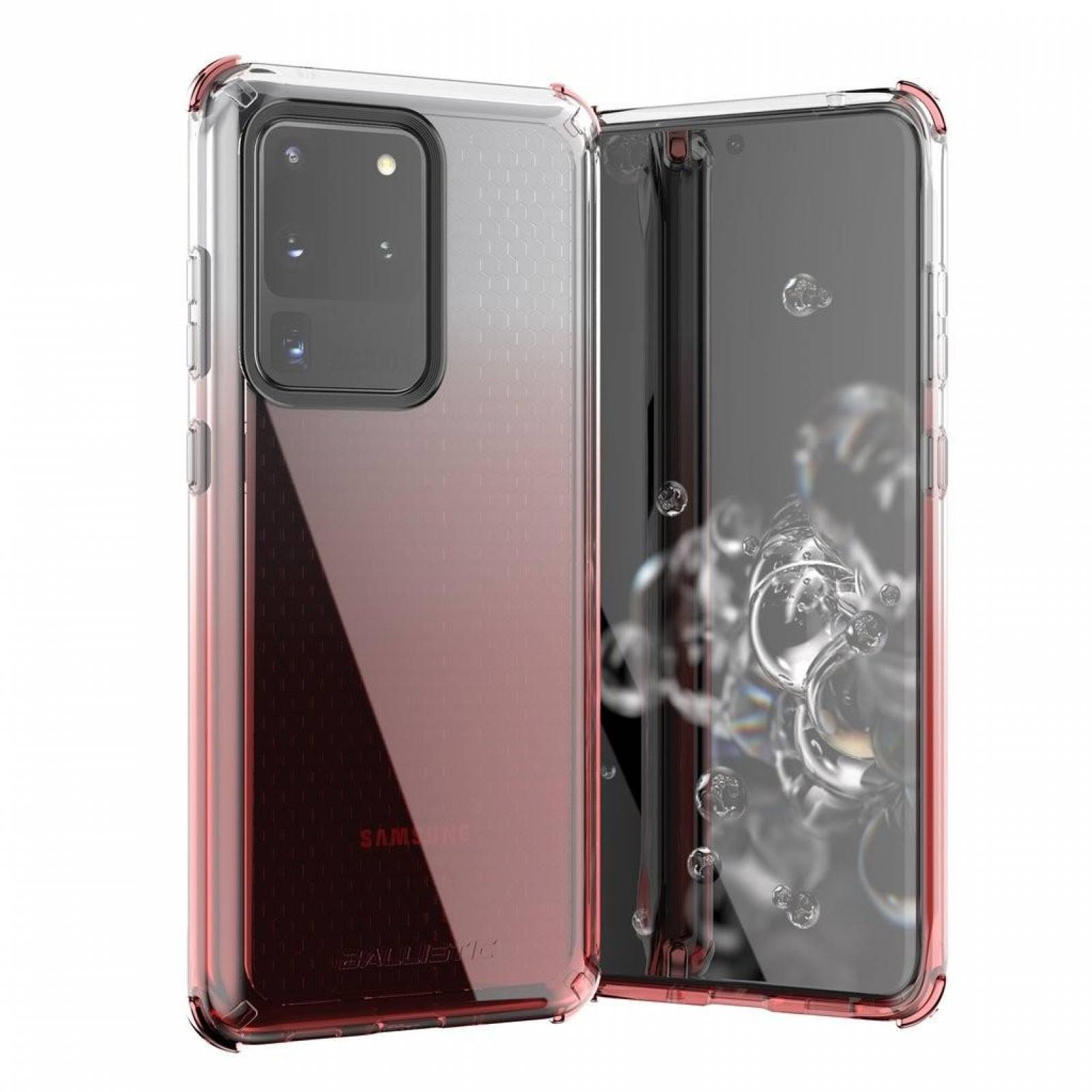 . Funda BALLISTIC Jewel para Samsung S20 ULTRA Rosa Transp protector uso rudo 