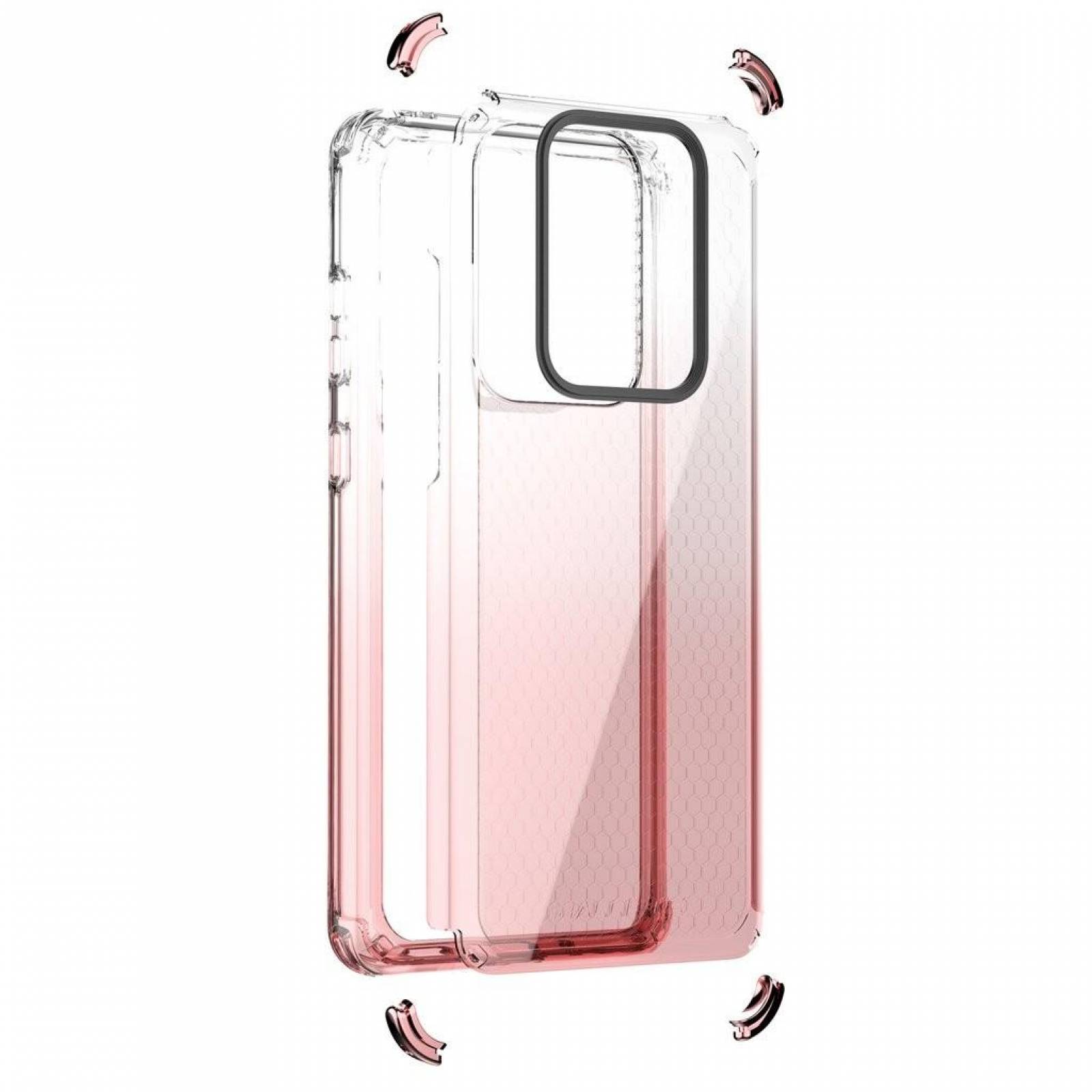 . Funda BALLISTIC Jewel para Samsung S20 ULTRA Rosa Transp protector uso rudo 
