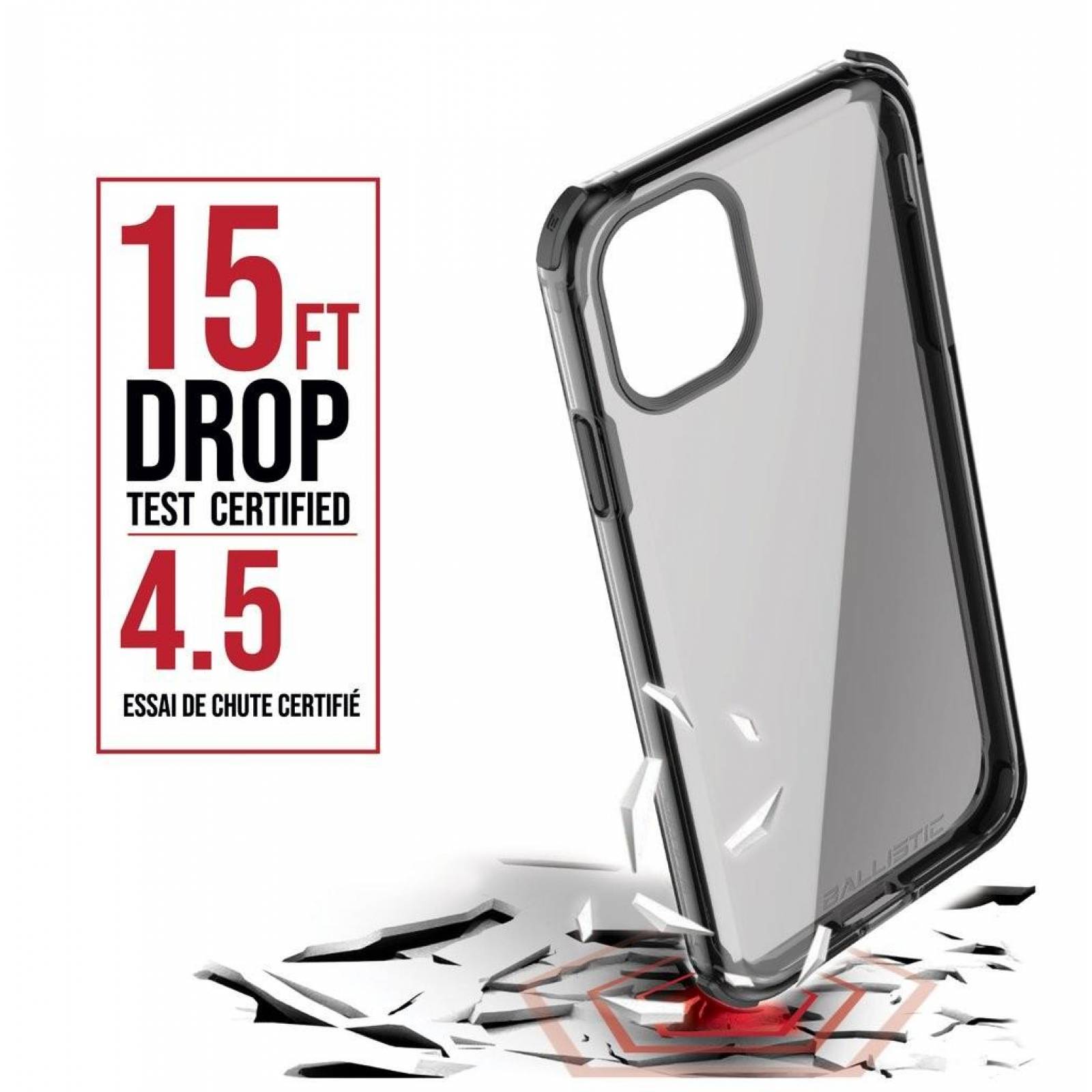 Funda BALLISTIC Bshock para iPhone 11 PRO MAX Humo Negro