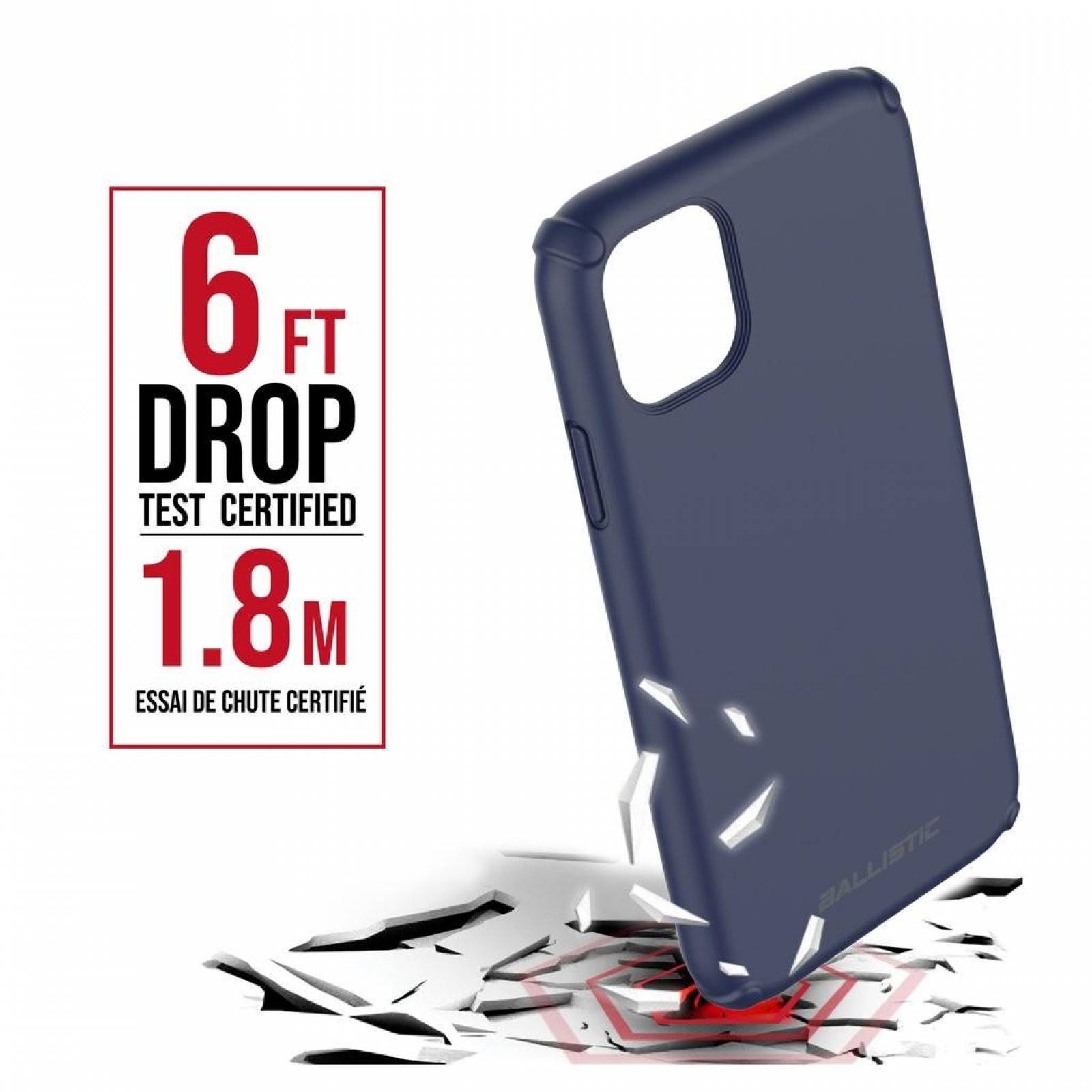 . Funda BALLISTIC Soft para iPhone 11 PRO MAX Azul 