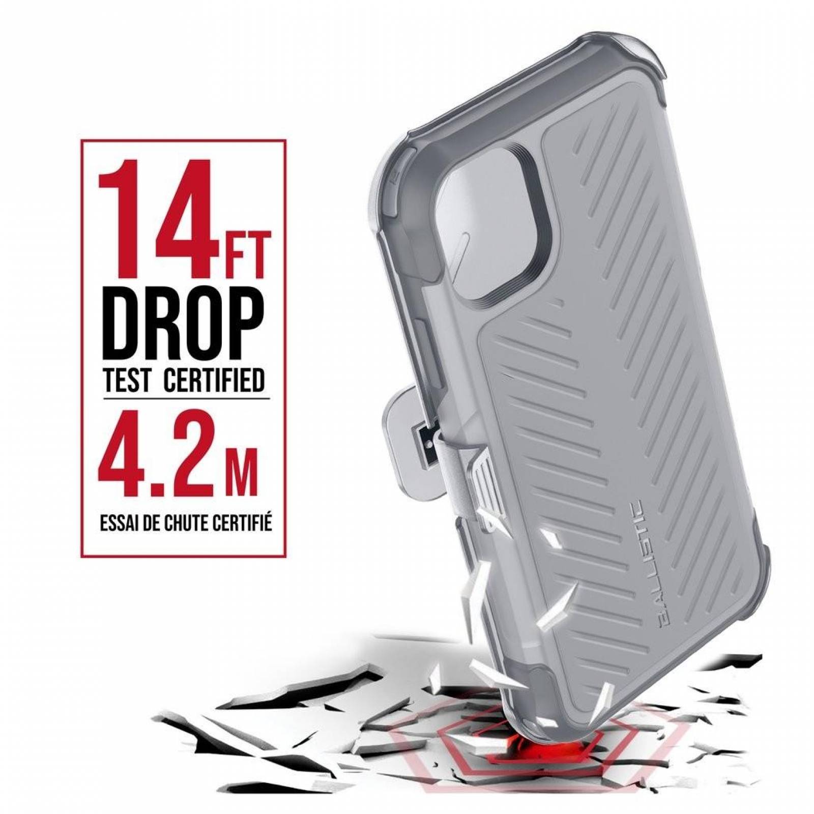 Ballistic, . Funda BALLISTIC TJ Maxx para iPhone 11 - Gris protector uso  rudo con clip, TODOparaSMARTPHONES