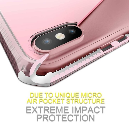 . Funda ITSKINS Supreme para iPhone X y Xs Rosa Translucido 