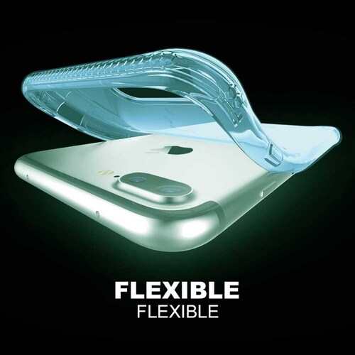 . Funda ITSKINS NanoGel para iPhone 8 PLUS y 7 PLUS Aqua Translucida 