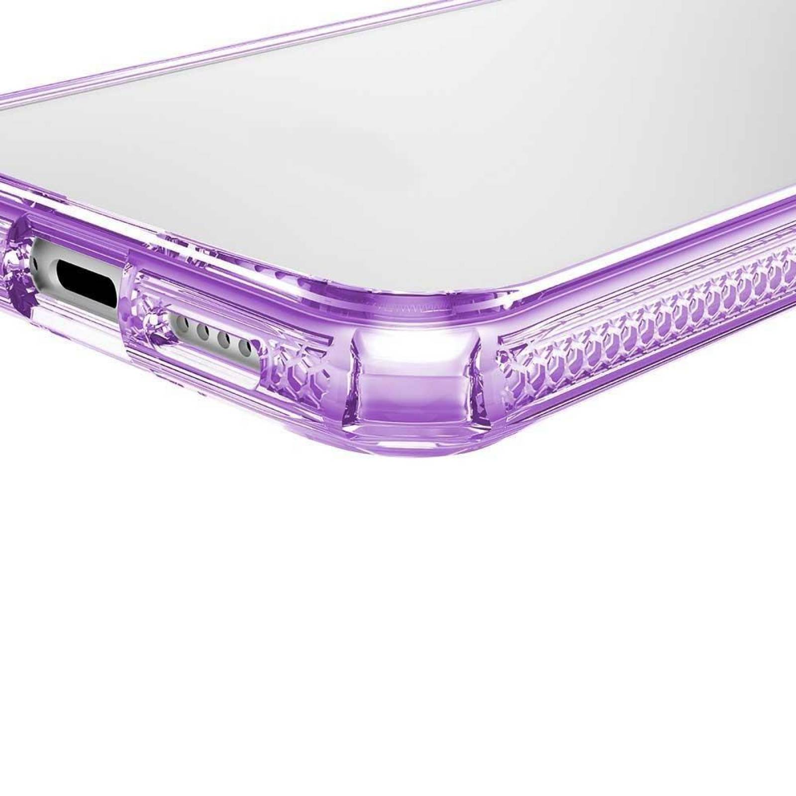 . Funda ITSKINS Hybrid para iPhone X y Xs Transp Lila 