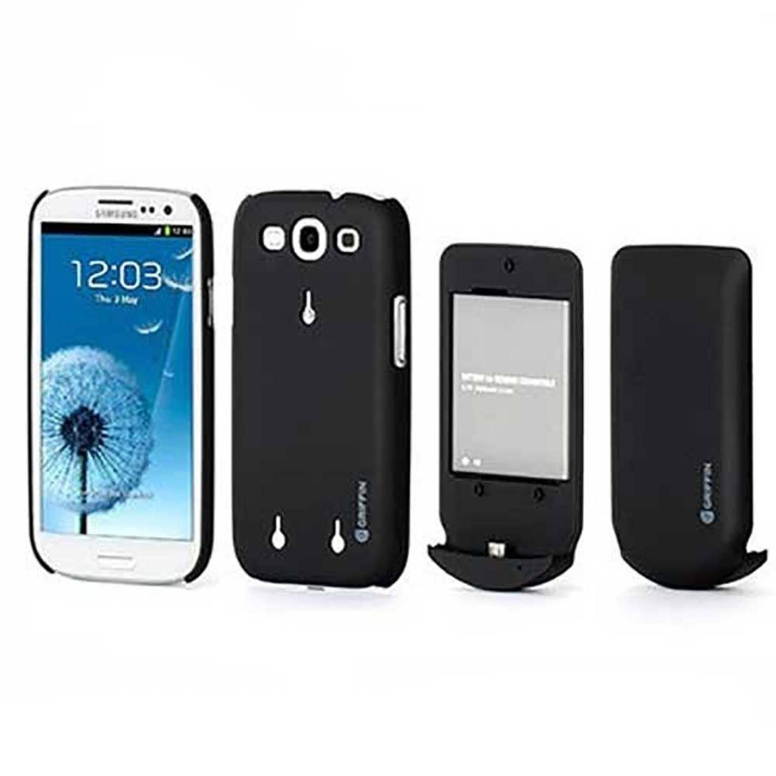 . Funda Batería GRIFFIN para Samsung S3 negra 2000mah 