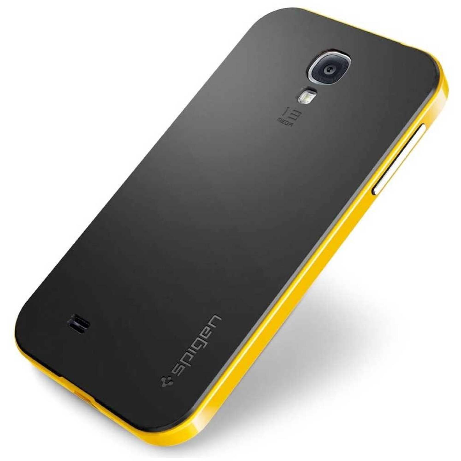 Funda SPIGEN para Samsung S4 Neo Hybrid Amarillo Negro