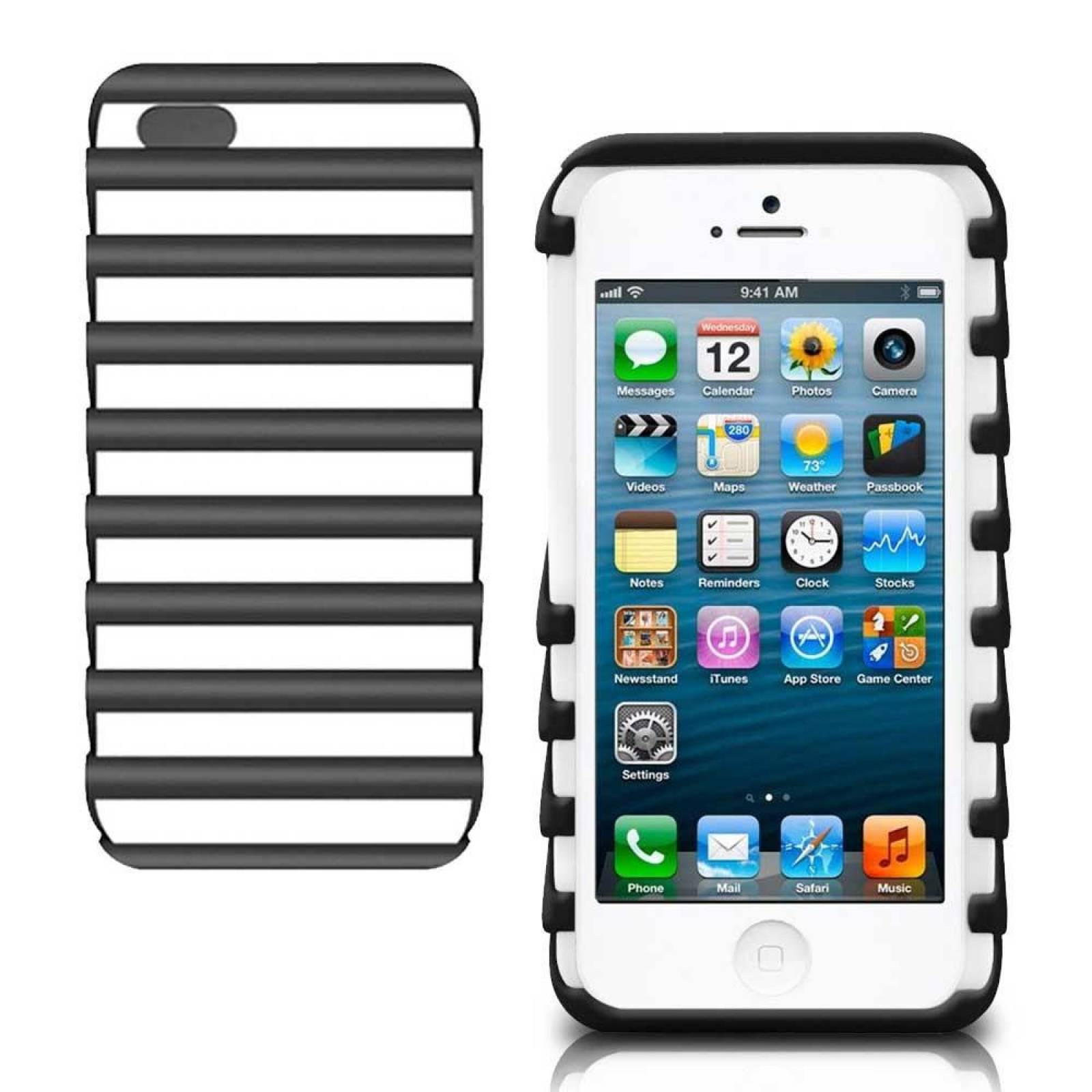 Funda ILUV Pulse para iPhone SE 2016 iPhone 5s y 5 Blanco Negro 
