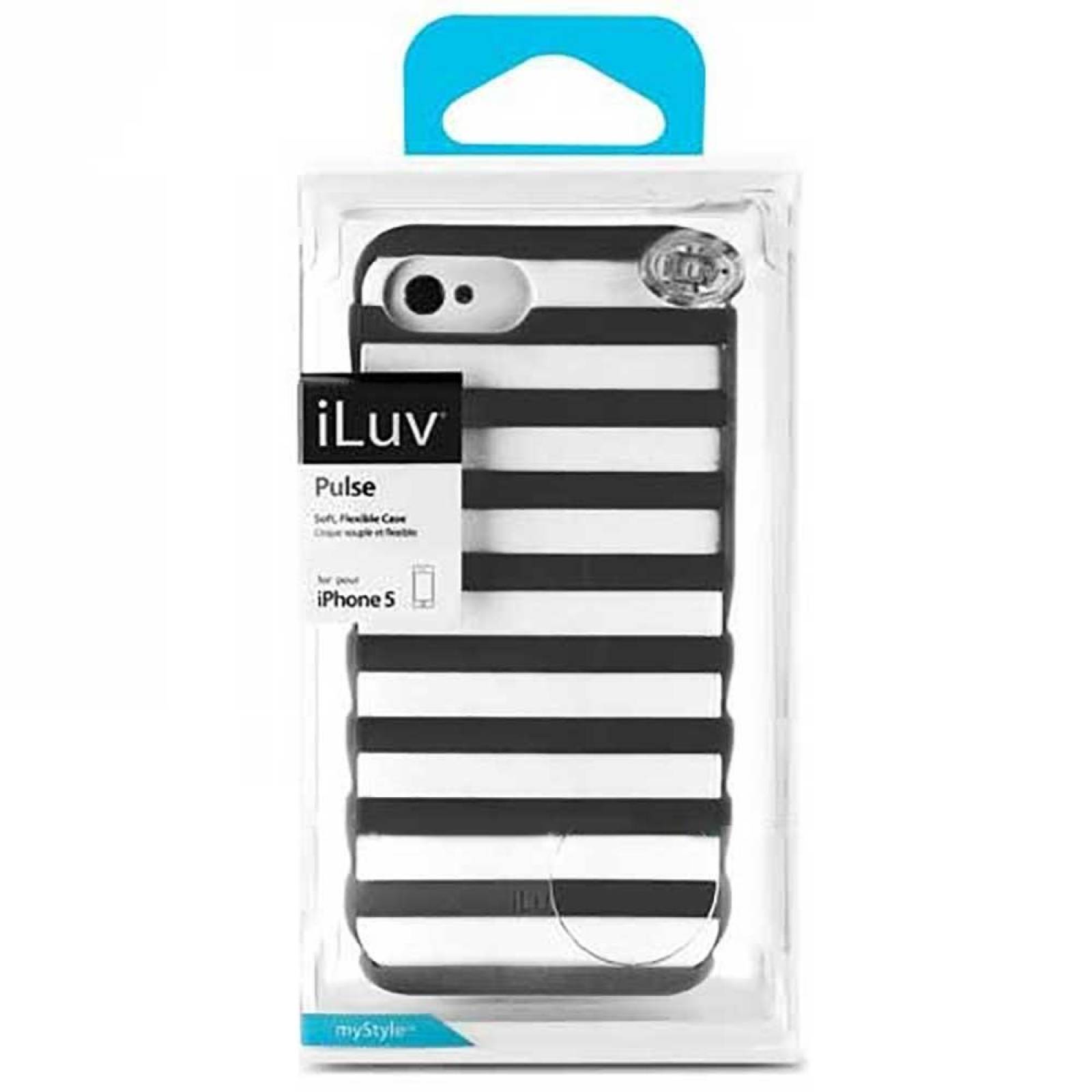 Funda ILUV Pulse para iPhone SE 2016 iPhone 5s y 5 Blanco Negro 