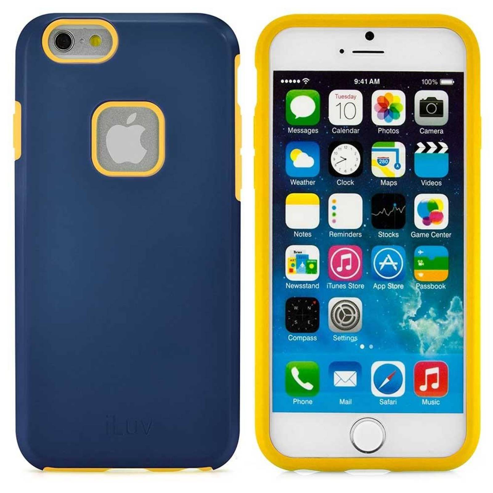 Funda ILUV Regatta para iPhone 6 PLUS Azul Amarillo 