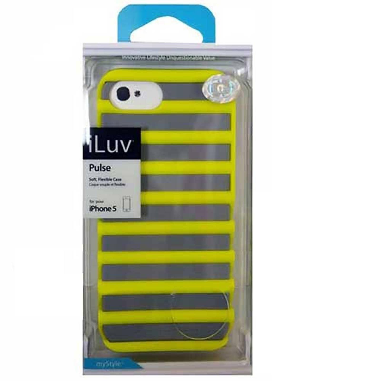Funda ILUV Pulse para iPhone SE 2016 iPhone 5s y 5 Amarillo Gris 