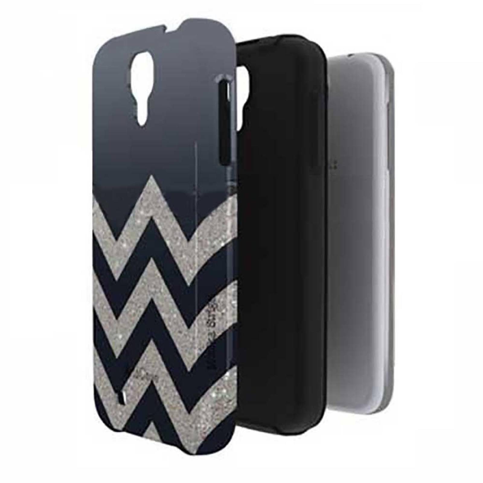 . Funda ARTSCASE SlimFit para Samsung S4 MINI Chevron Gris 