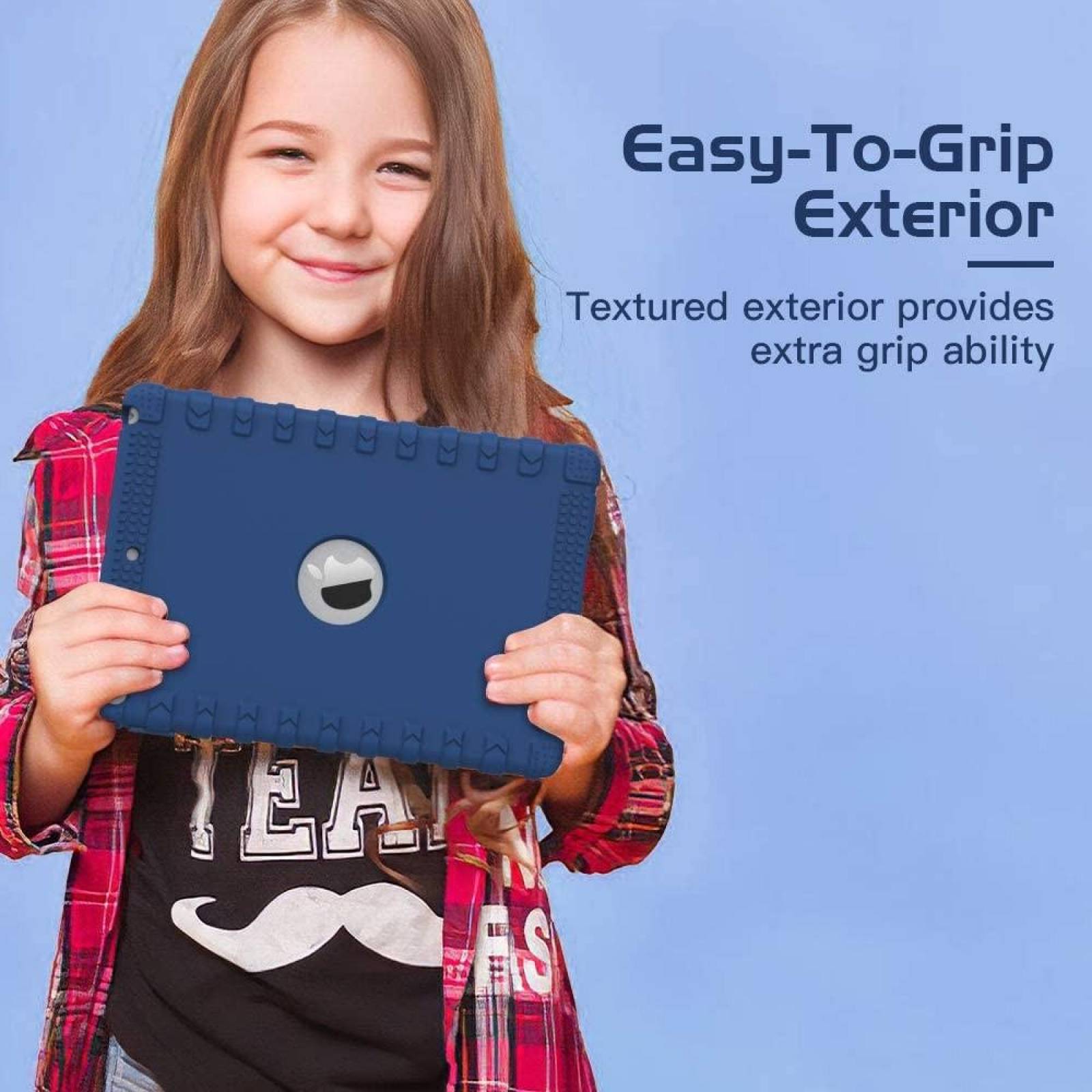 . Funda MOKO para iPad 8 e iPad 7 Azul alta proteccion A2270 A2428 A2429 A2430 A2197 A2200 A2198