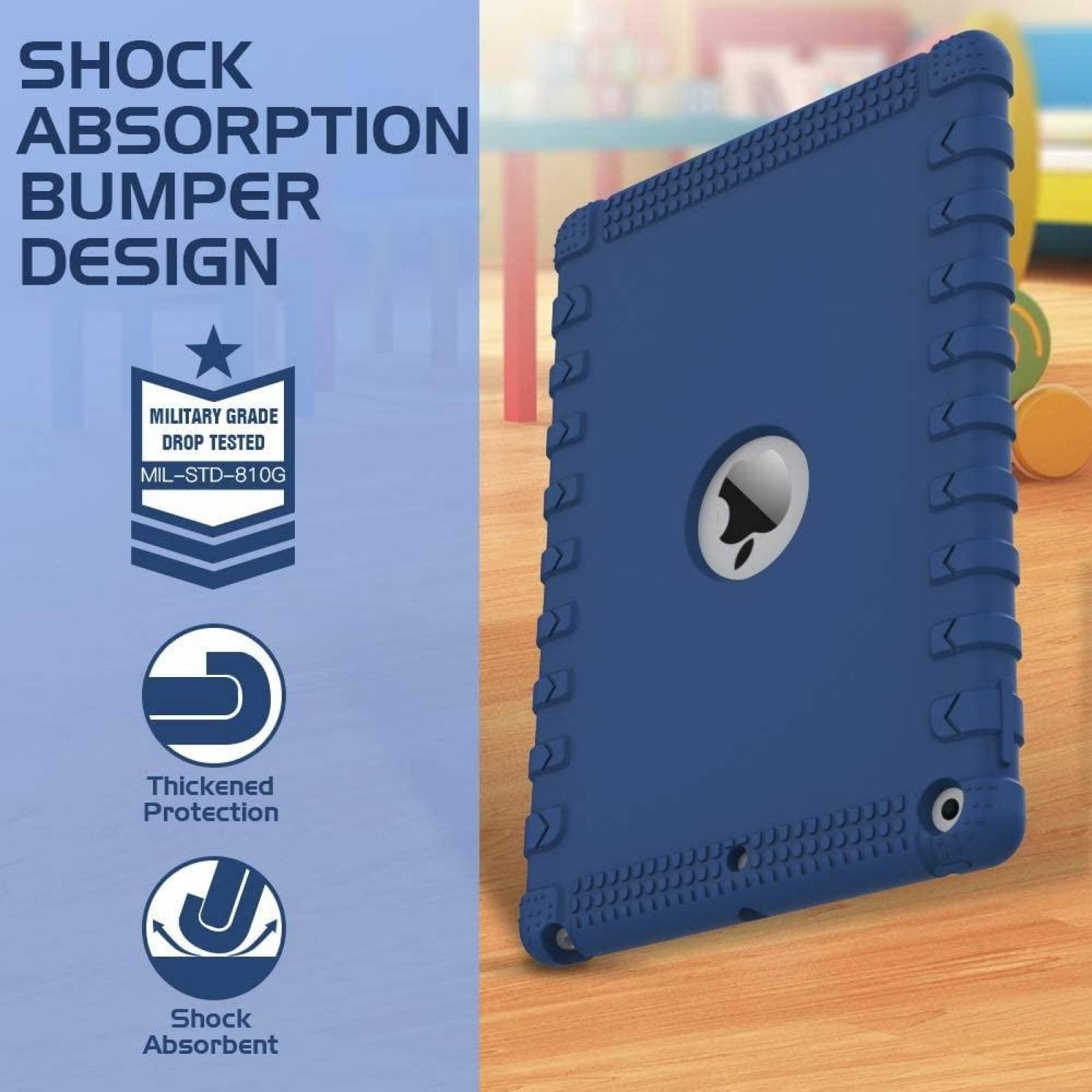 . Funda MOKO para iPad 8 e iPad 7 Azul alta proteccion A2270 A2428 A2429 A2430 A2197 A2200 A2198
