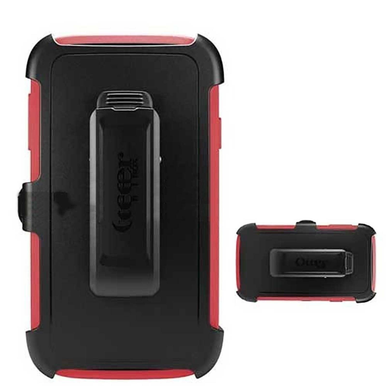 . Funda OTTERBOX Defender para Samsung S4 Rosa Fresa Negro clip uso rudo