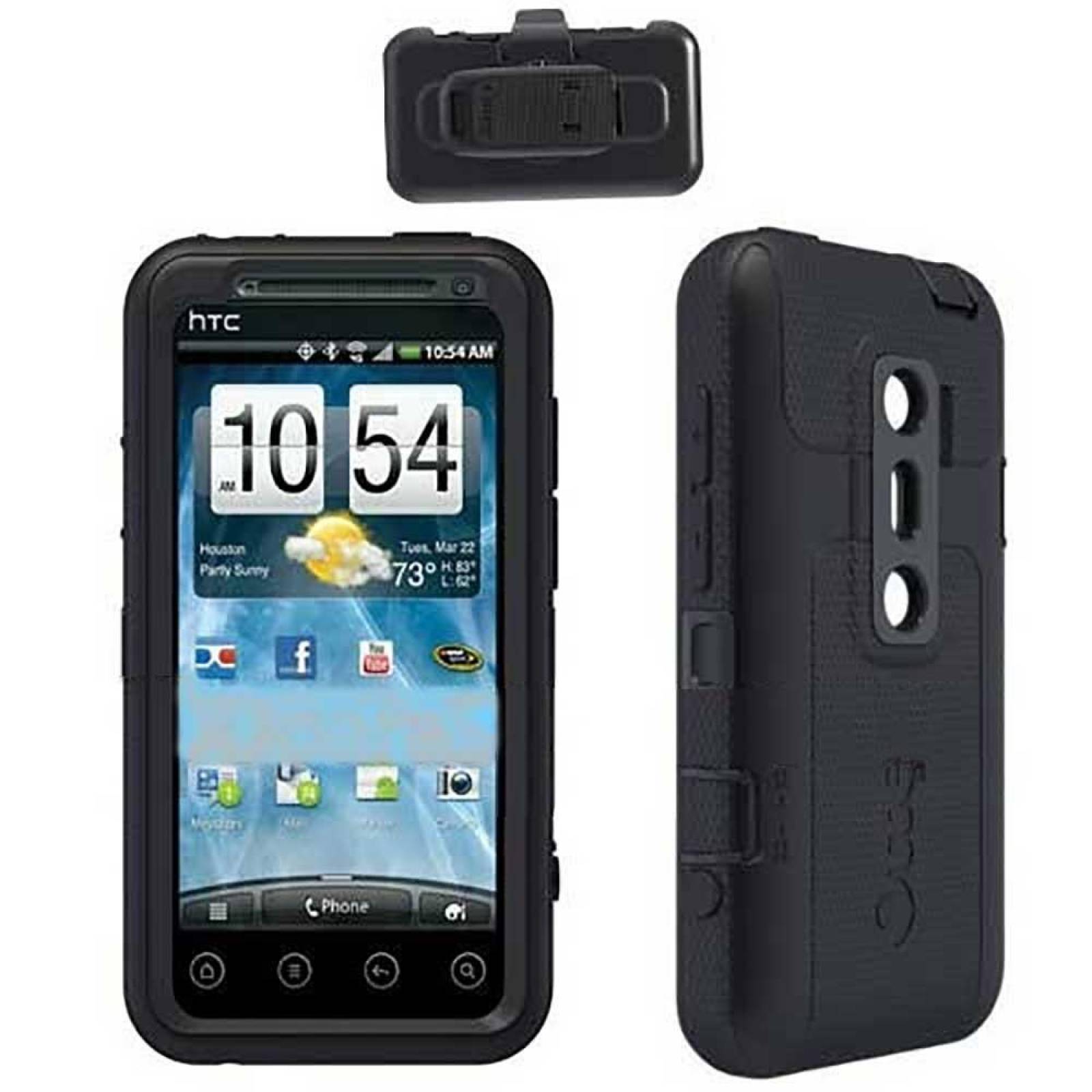 z - Funda OTTERBOX Defender para HTC EVO 3D Negro 