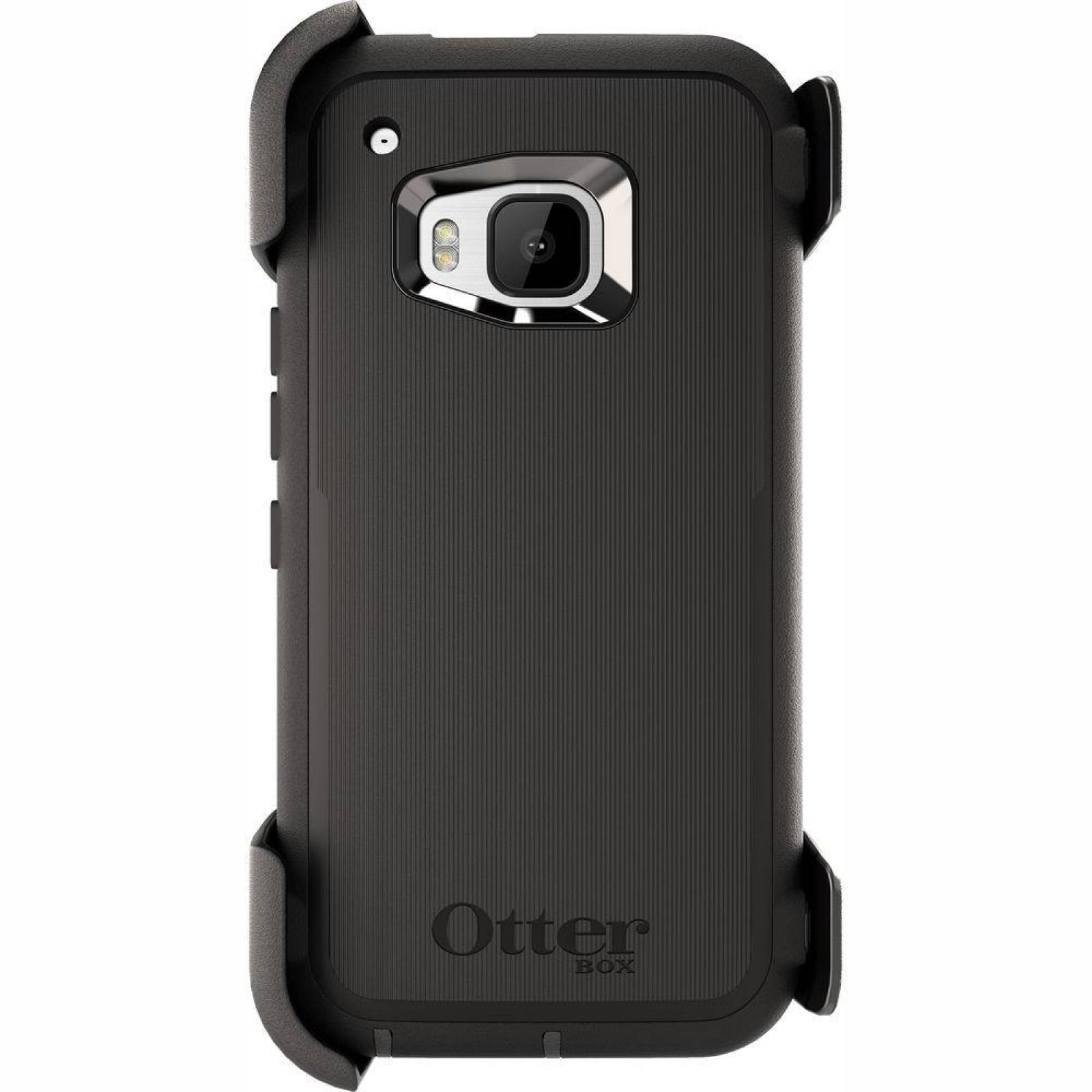 . Funda OTTERBOX Defender para HTC One M9 Negra Clip Giratorio estuche uso rudo