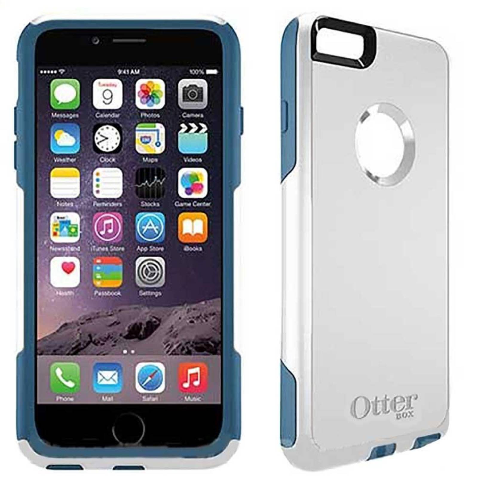. Funda OTTERBOX Commuter para iPhone 6 PLUS Blanco Azul 