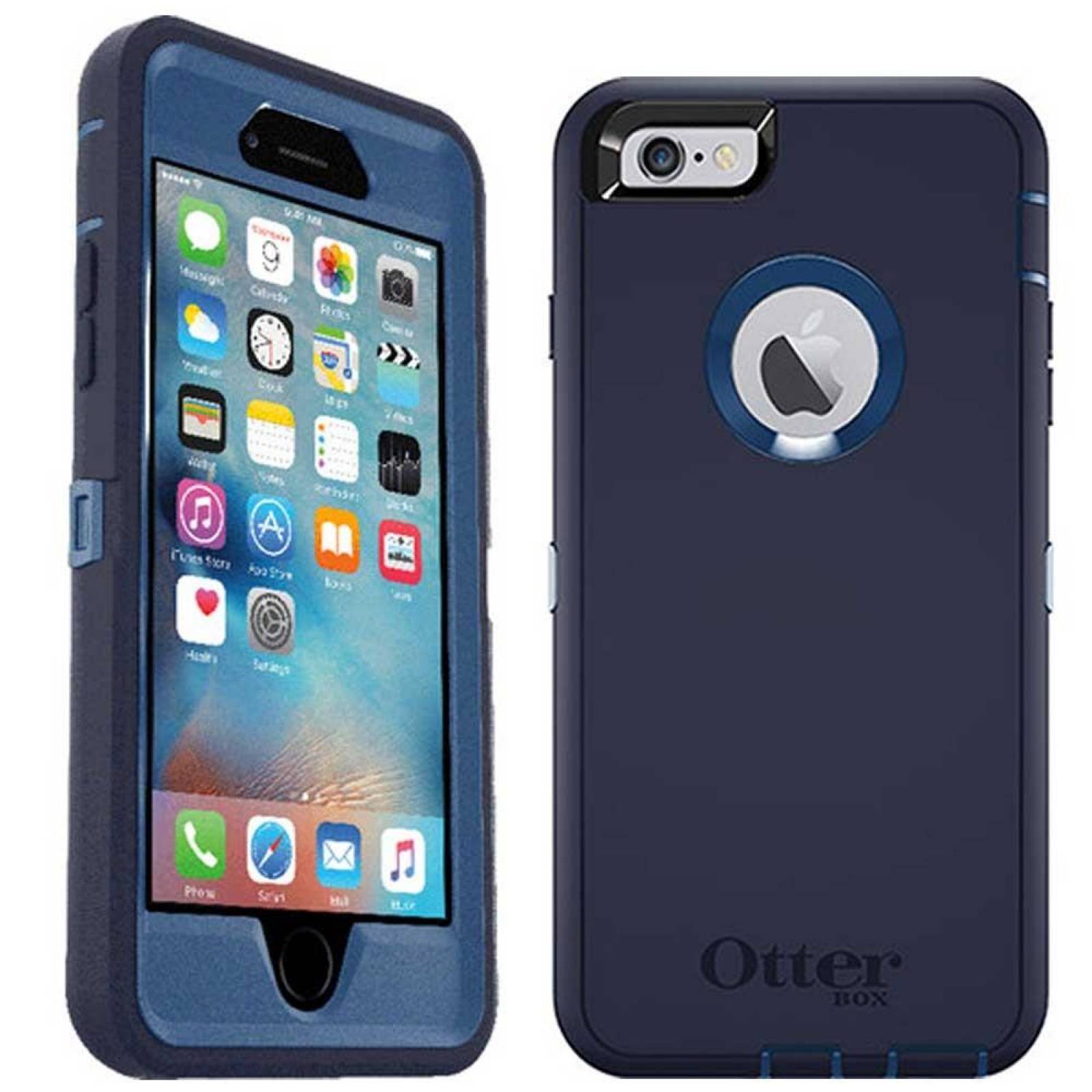. Funda OTTERBOX Defender para iPhone 6 PLUS Azul Uso Rudo con Clip giratorio