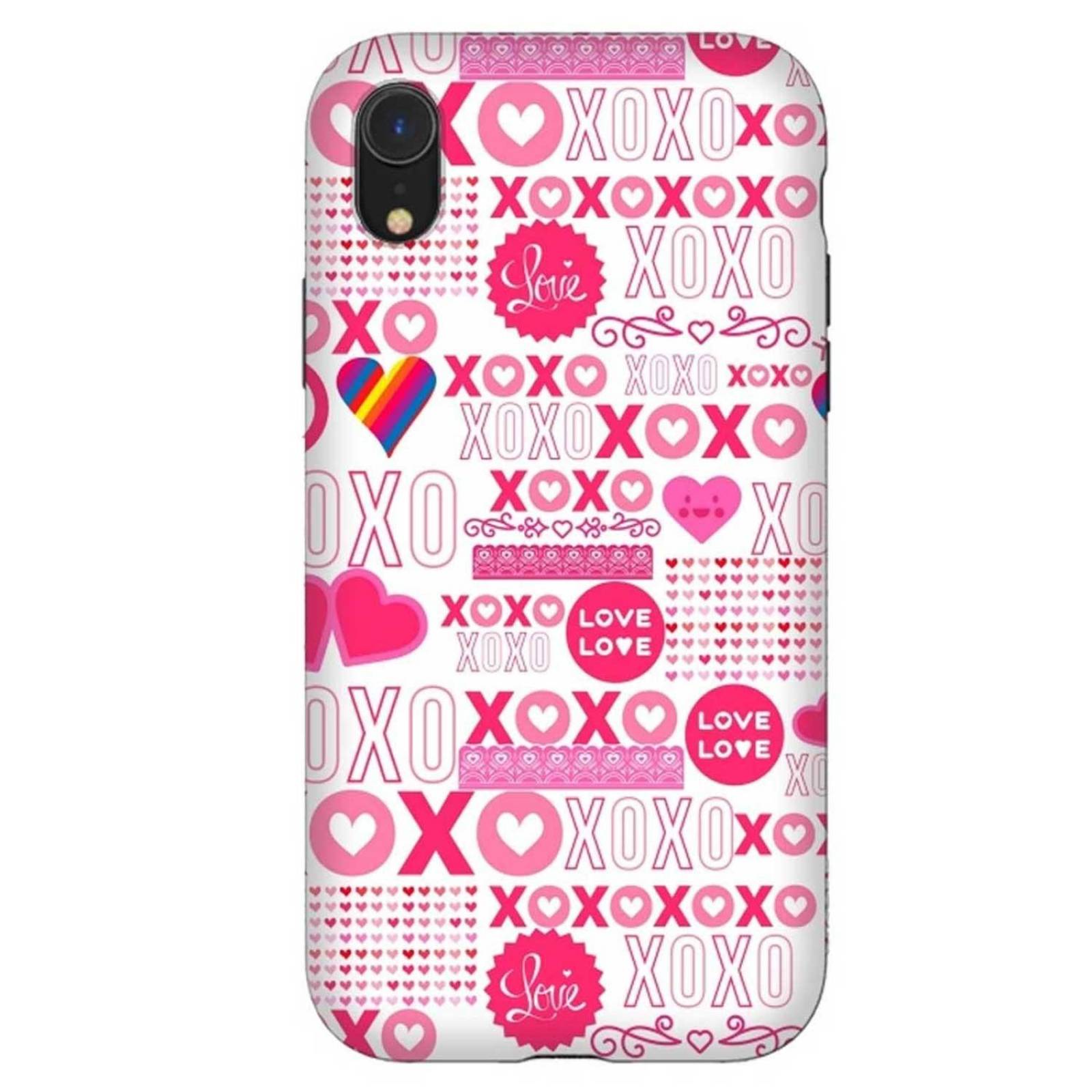 . Funda ARTSCASE StrongFit para iPhone XR diseño XOXO 