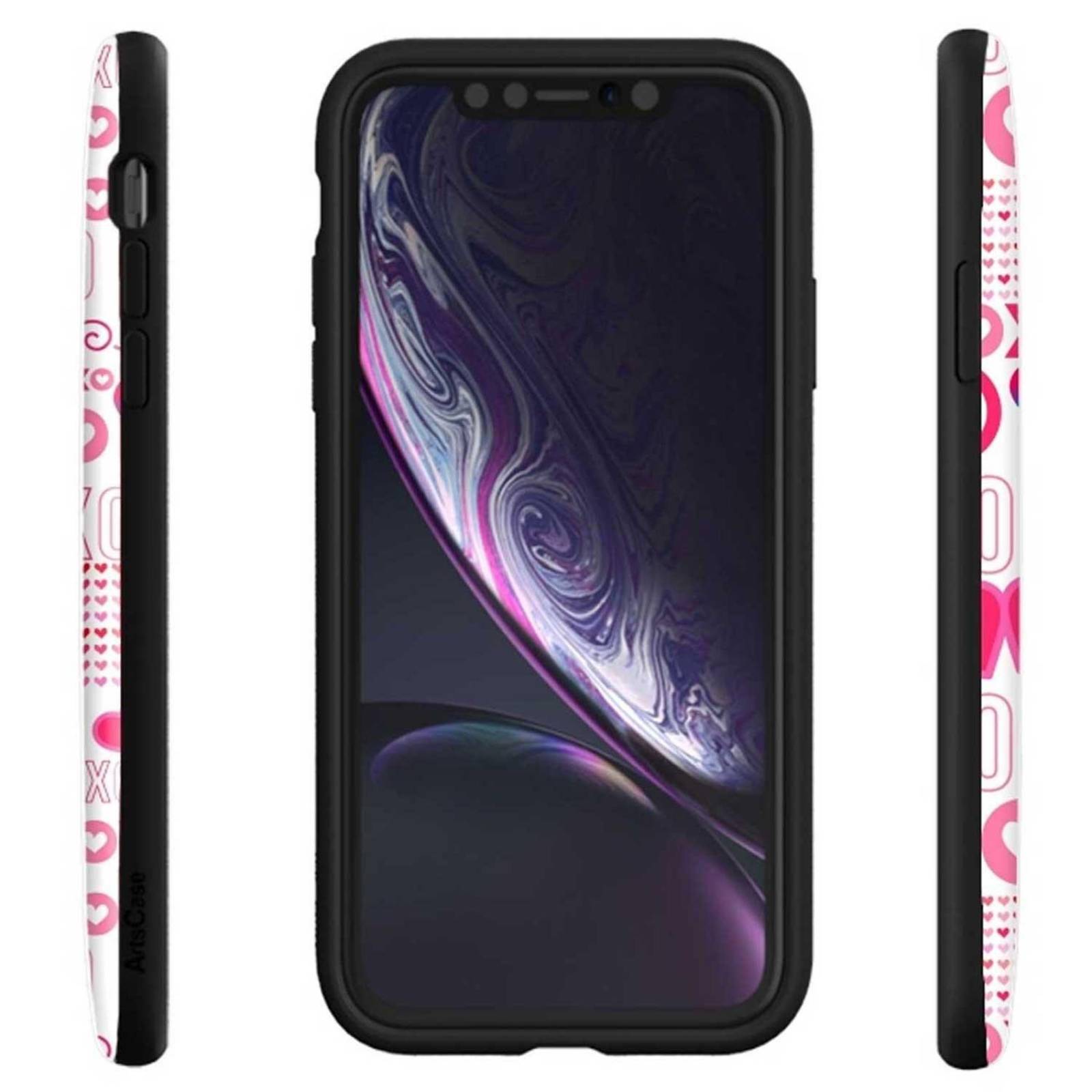 . Funda ARTSCASE StrongFit para iPhone XR diseño XOXO 