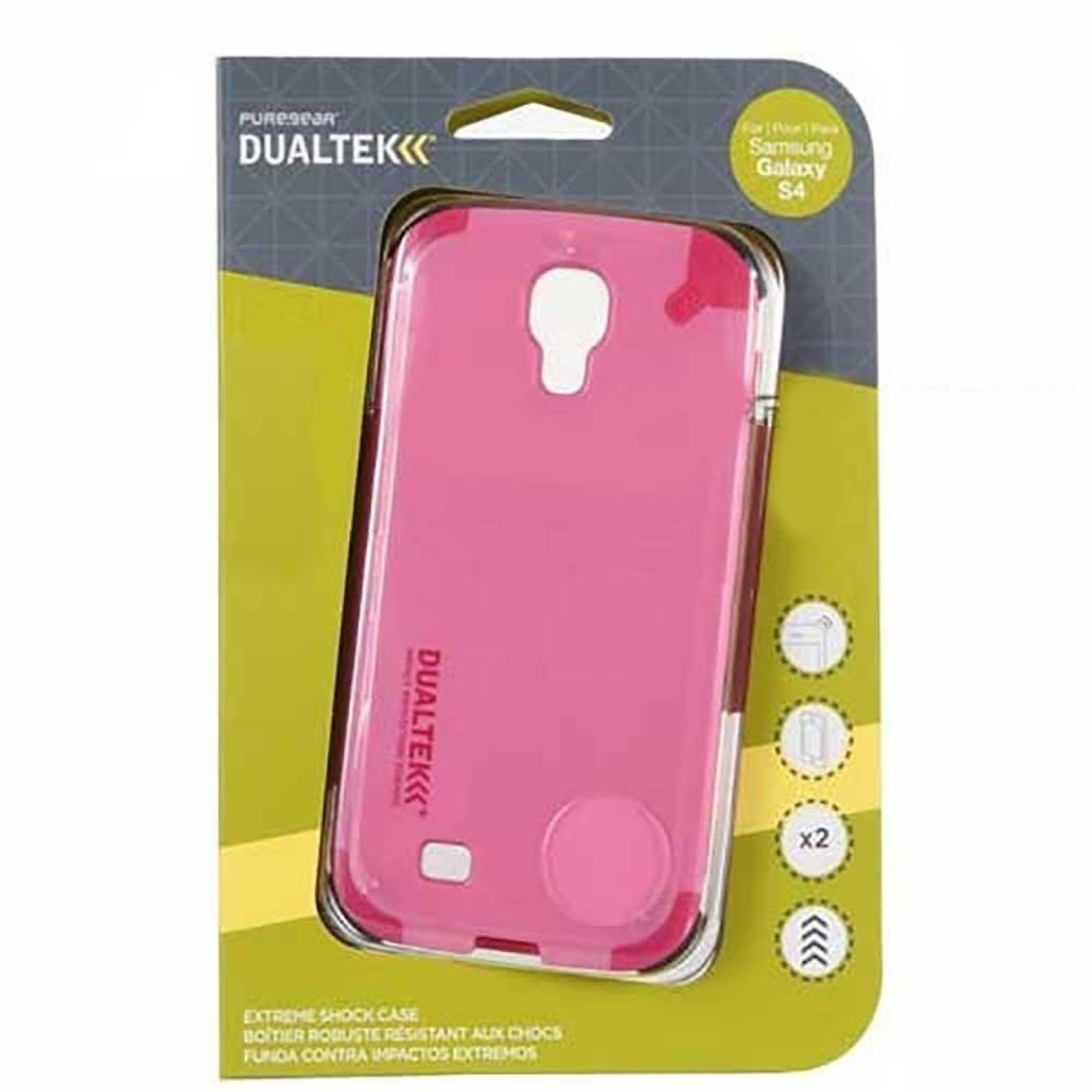 Funda PUREGEAR Dualtek para Samsung S4 Rosa 