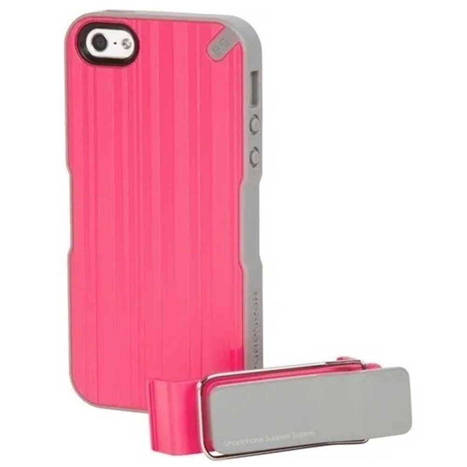 . Funda PUREGEAR Utilitarian para iPhone SE 2016 iPhone 5s y 5 Utilitarian Rosa con clip holster 