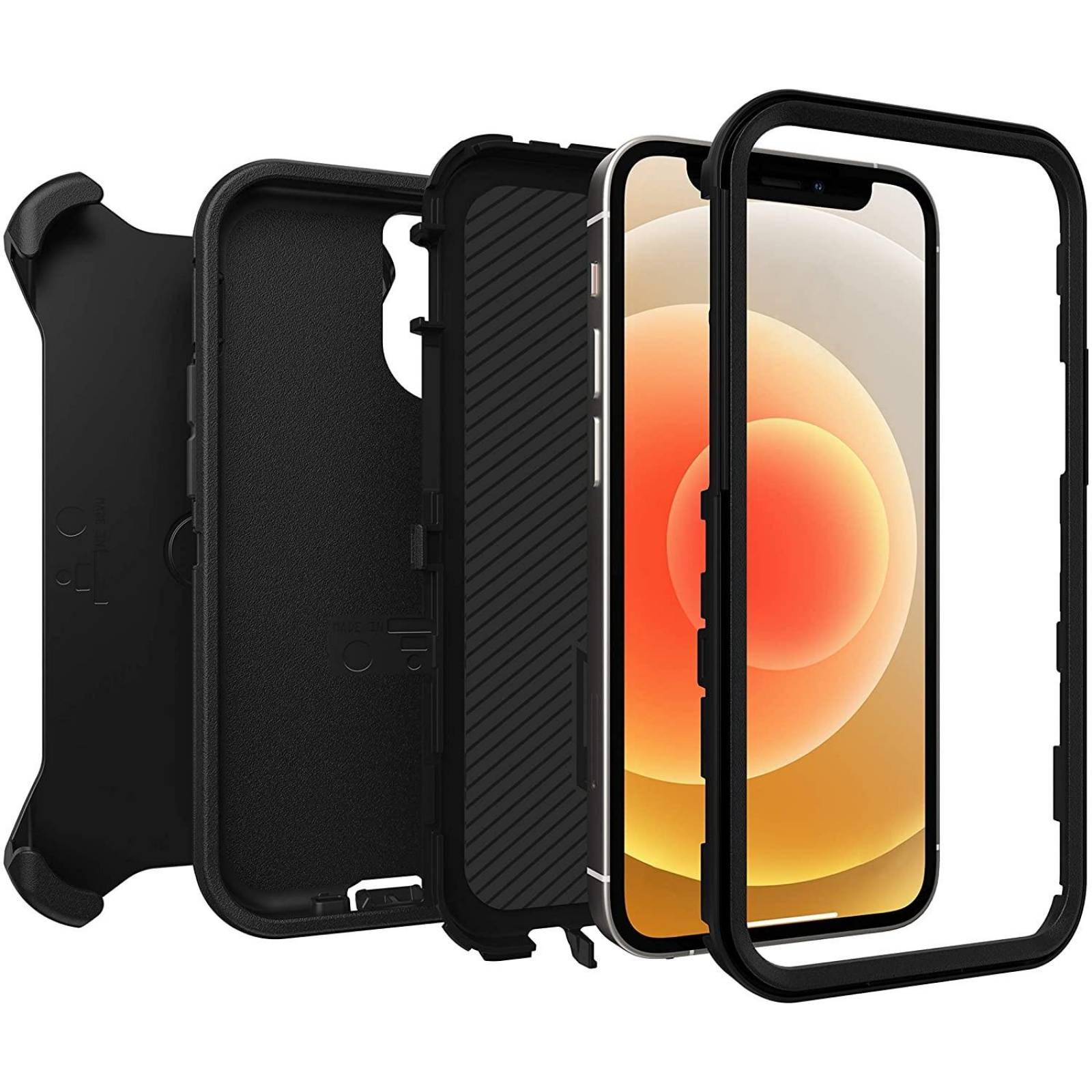 . Funda OTTERBOX Defender para iPhone 12 PRO MAX - Negro 
