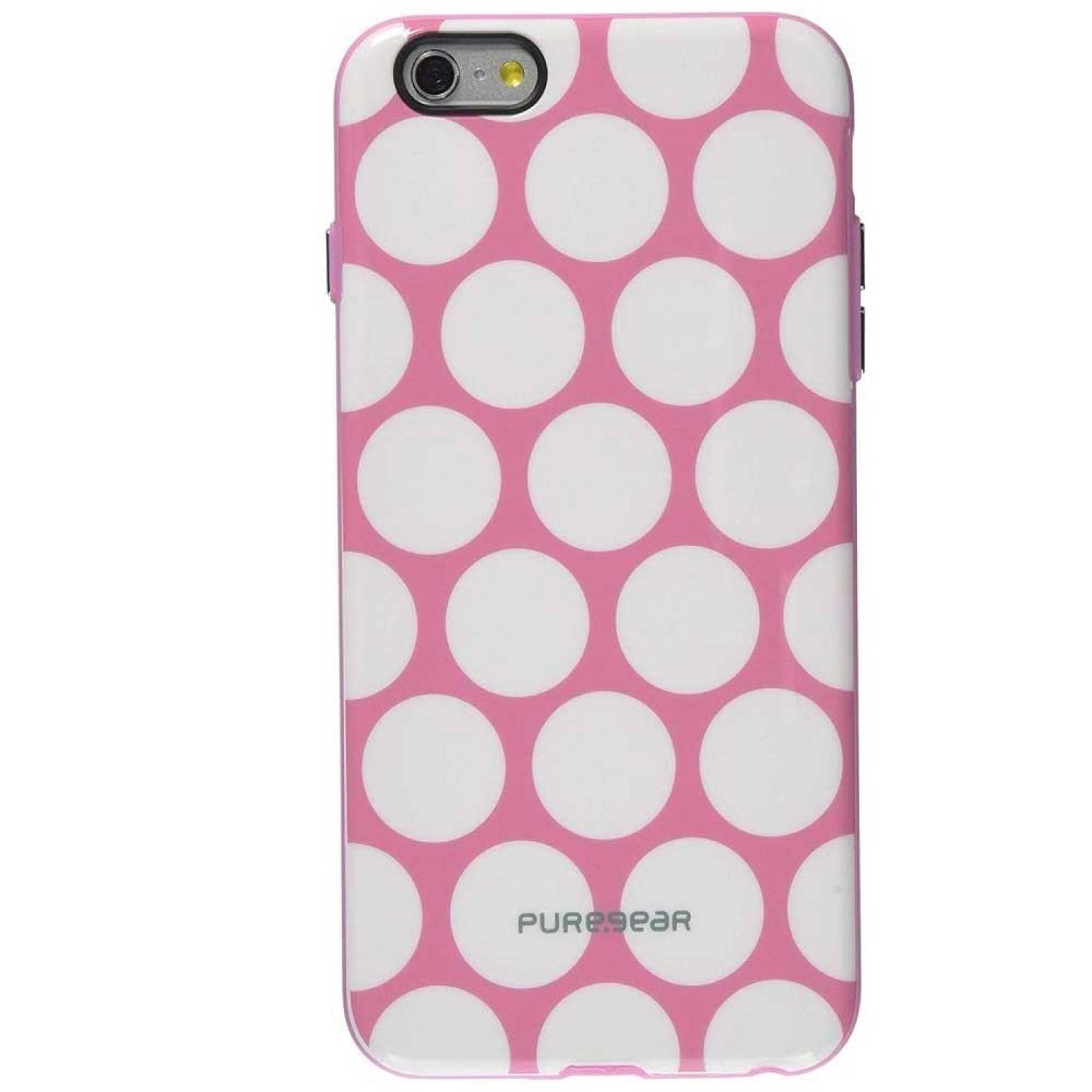 . Funda PUREGEAR Motif para iPhone 6 y 6s Rosa Puntos