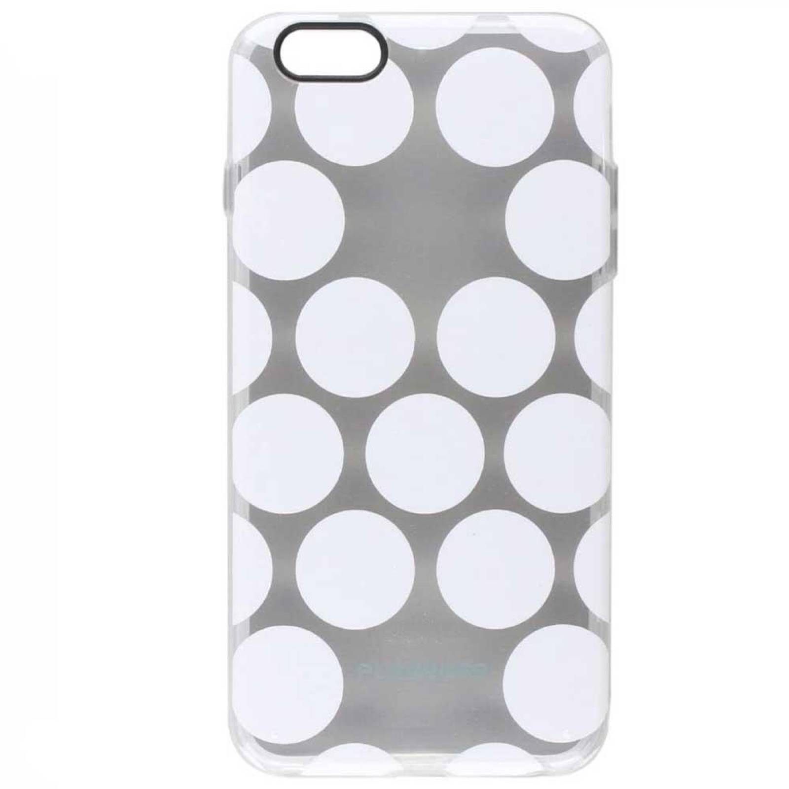 . Funda PUREGEAR Motif para iPhone 6 y 6s Transp Puntos 