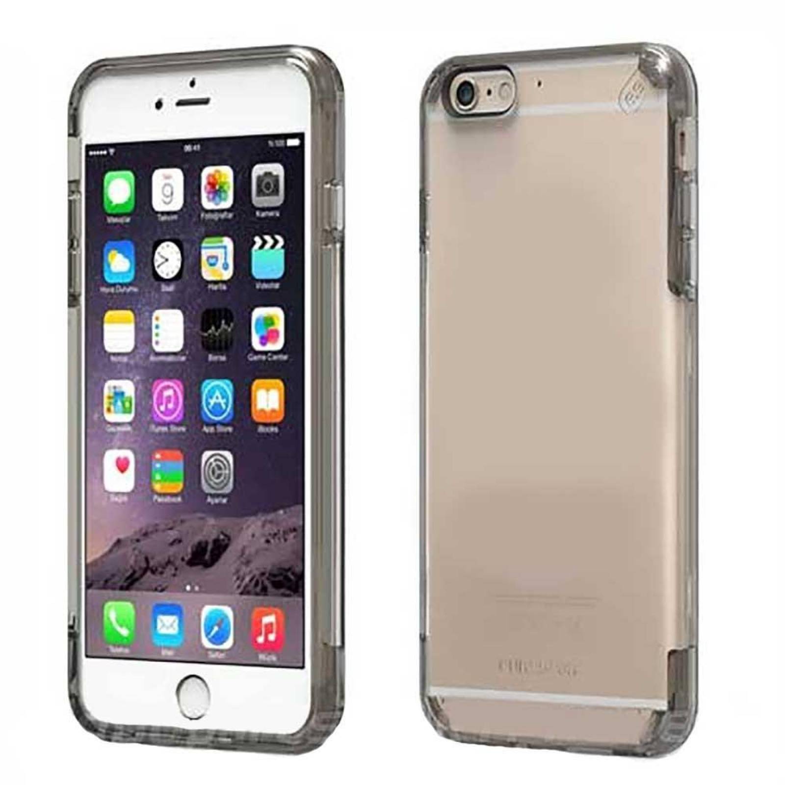 . Funda PUREGEAR Slimshell Pro para iPhone 6 PLUS Transp Gris 