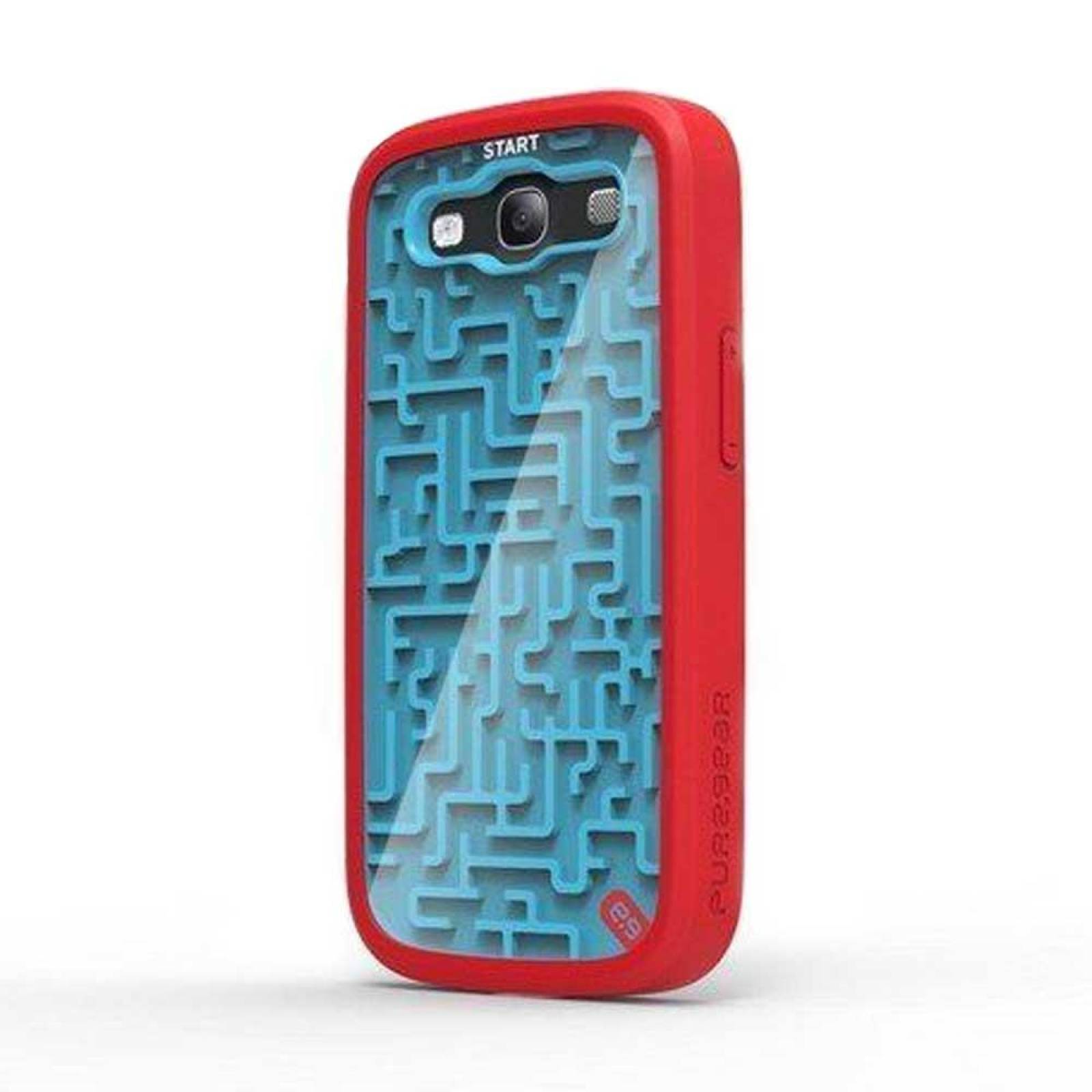 . Funda PUREGEAR para Samsung S3 juego Laberinto Rojo Azul