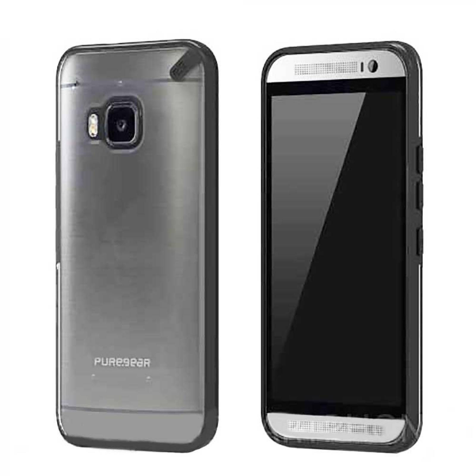 . Funda Puregear Slimshell para HTC One M9 Transp Negro 