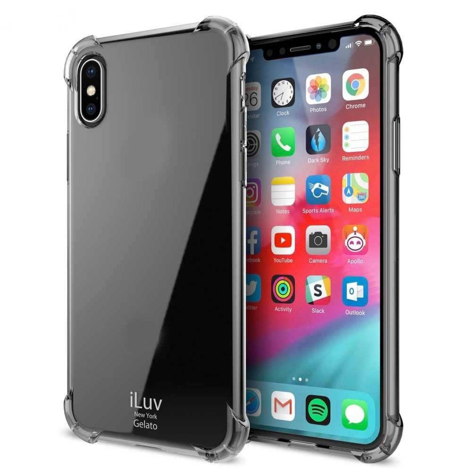 Funda ILUV Gelato para iPhone XS MAX TPU Humo Translucido 