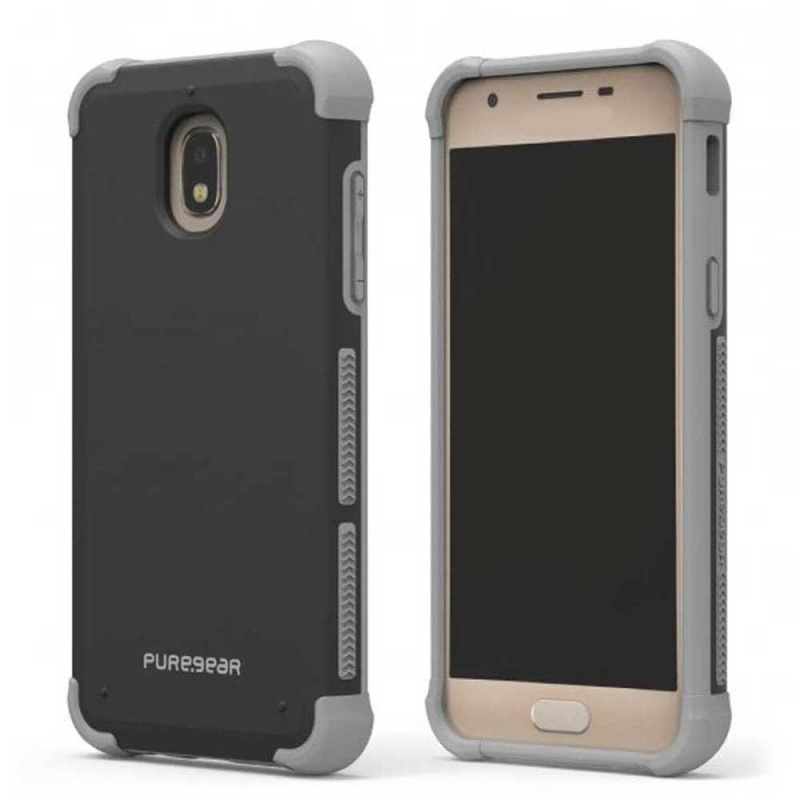 Funda PUREGEAR Dualtek para Samsung J3 2018 Negra Uso Rudo