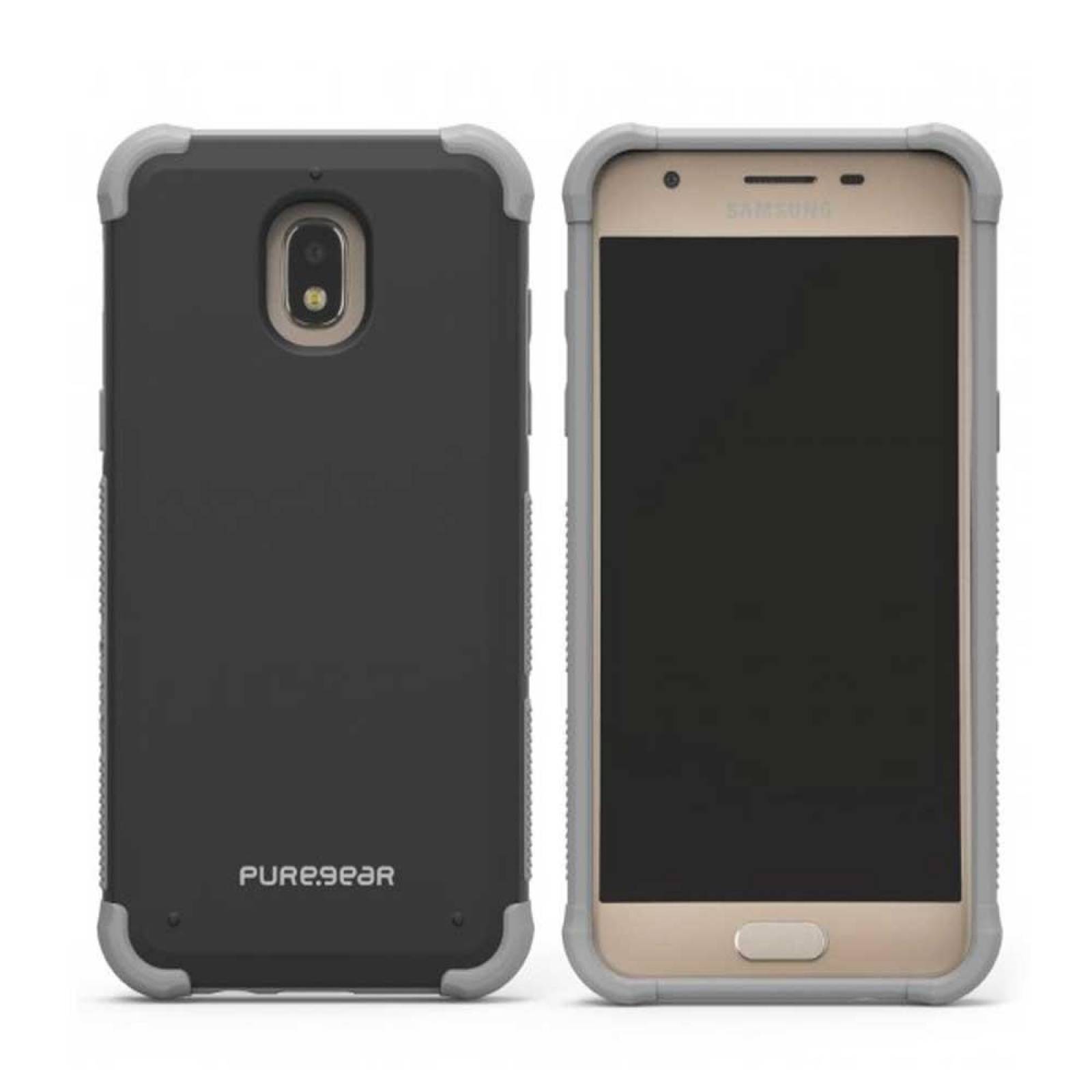 Funda PUREGEAR Dualtek para Samsung J3 2018 Negra Uso Rudo