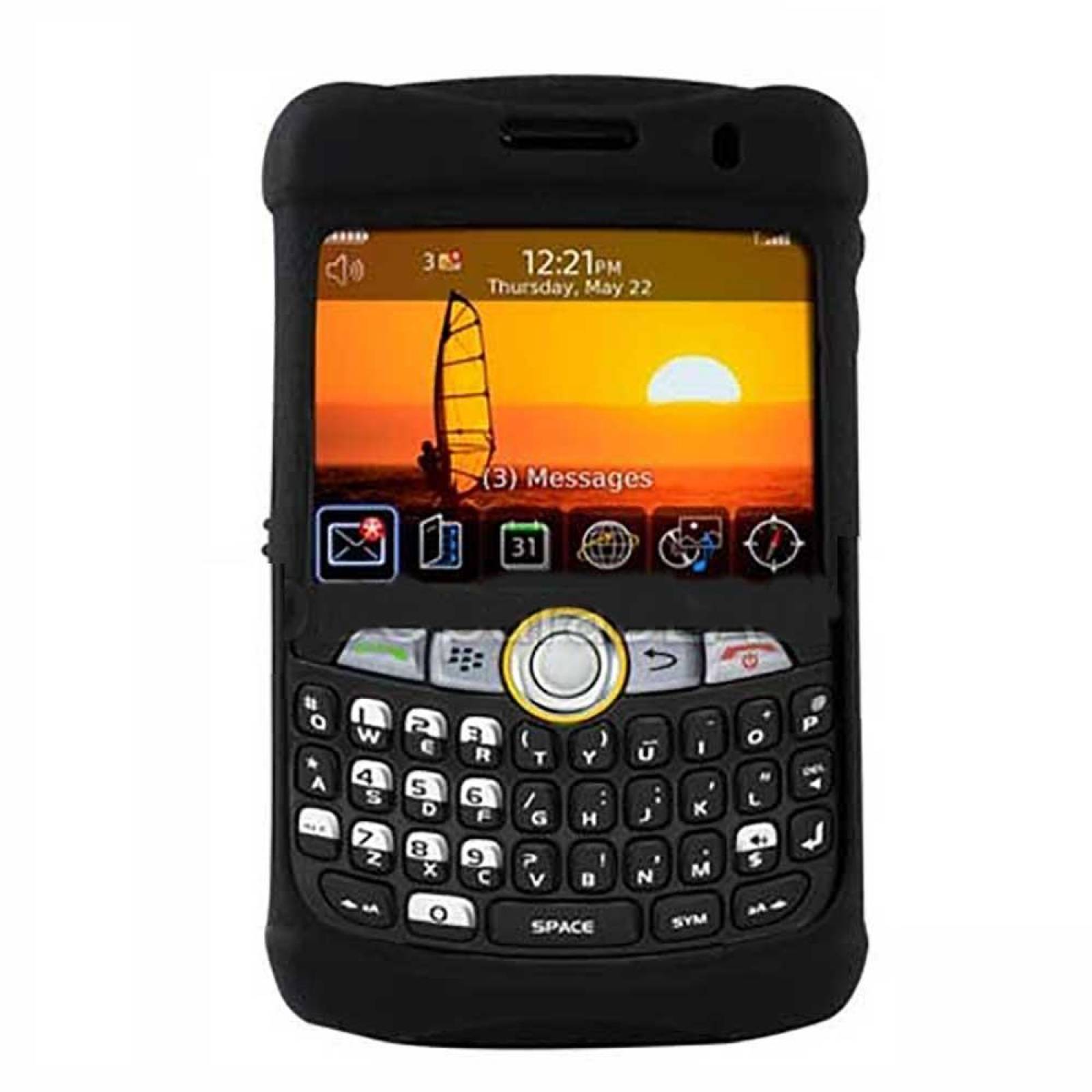 . Funda OtterBox Impact para Blackberry 8350i Negra Silicon Skin 