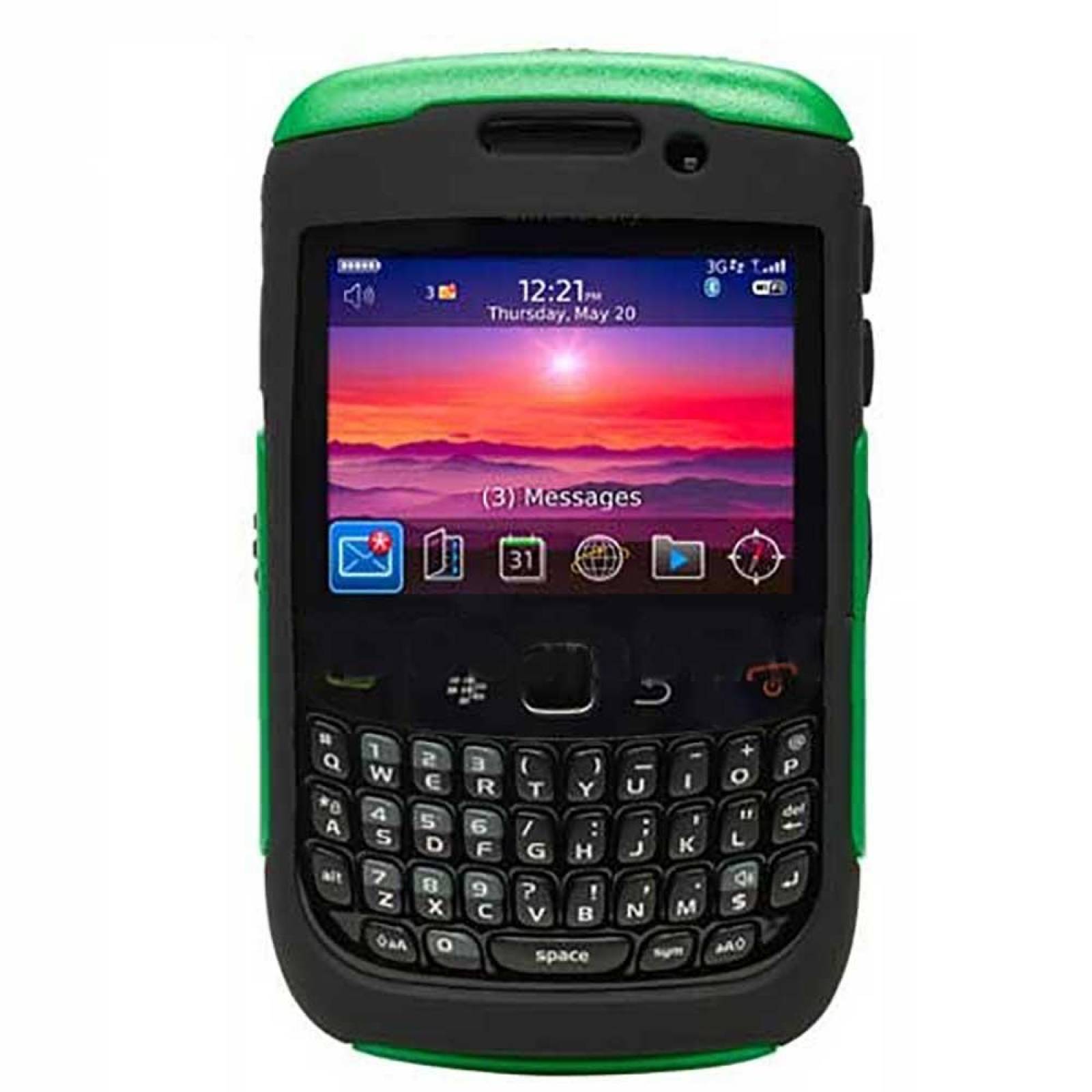 . Funda OtterBox Commuter verde para Blackberry 8520 8530 9300