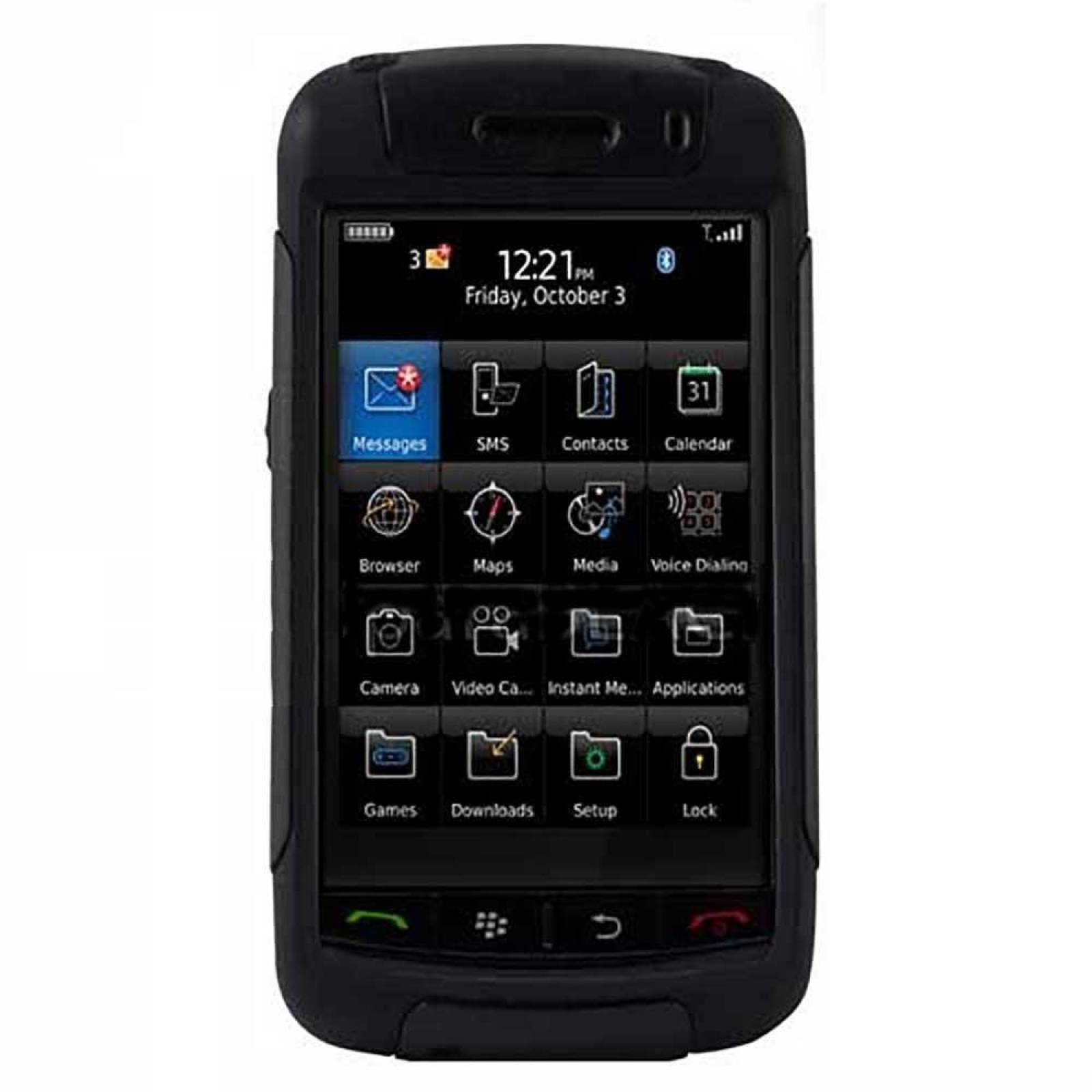 . Funda OTTERBOX Commuter para Blackberry 9500 9530 Storm Negra 