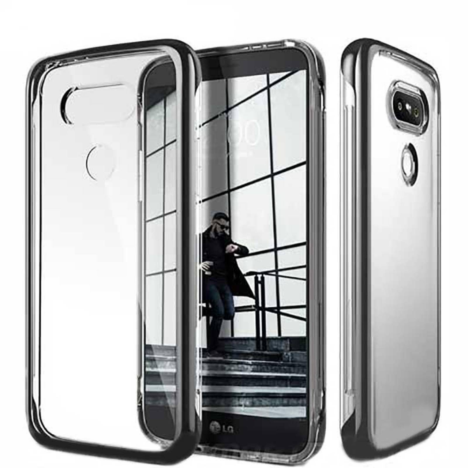 . Funda CASEOLOGY Skyfall Gris para LG G5 Transparente 
