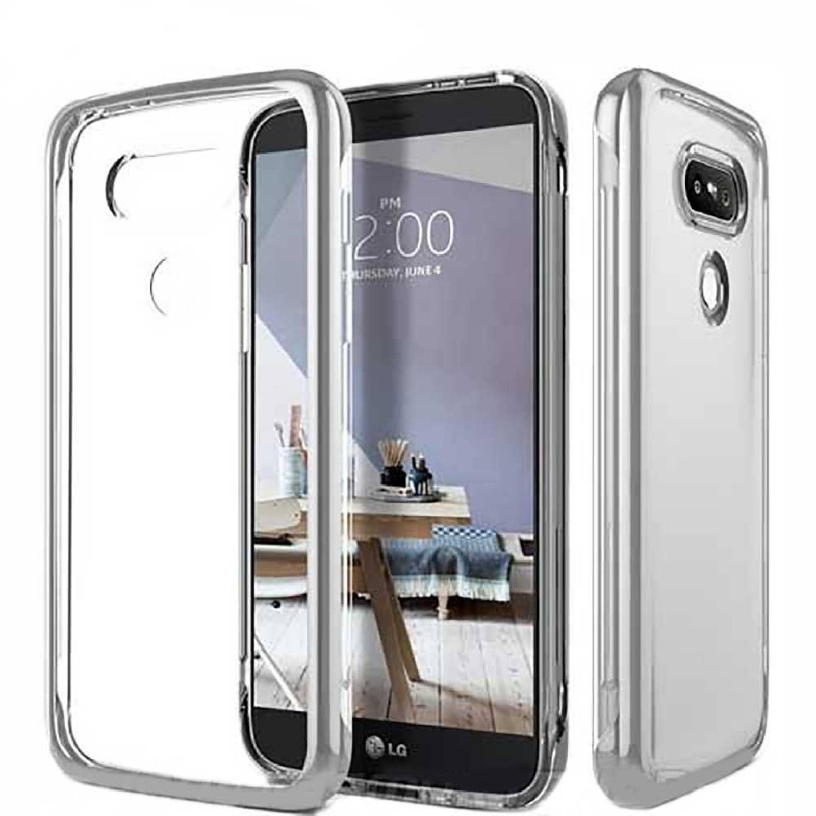 . Funda CASEOLOGY Skyfall plata para LG G5 Transparente 