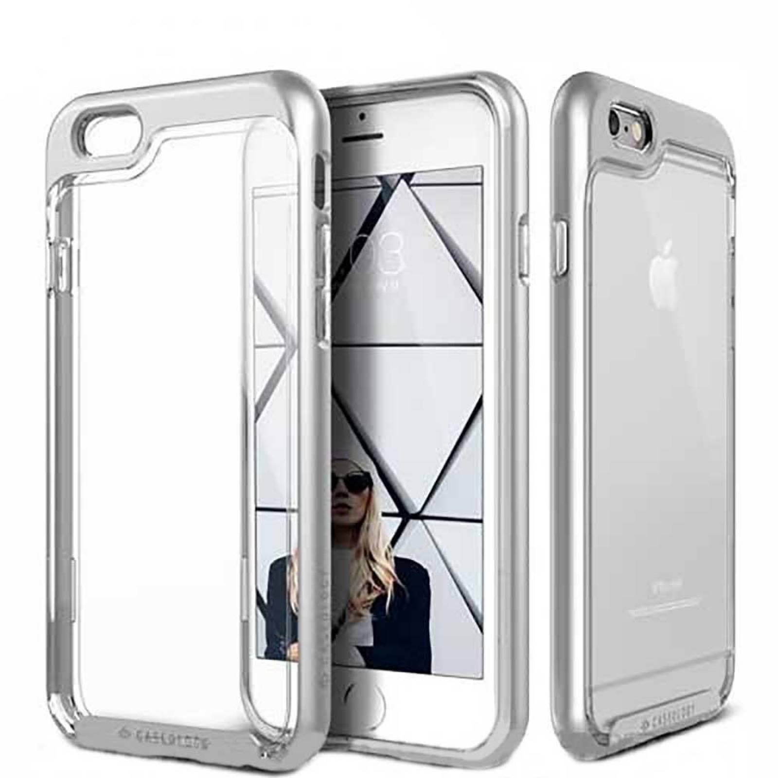 . Funda CASEOLOGY Skyfall Plata para iPhone 6 Transparente 