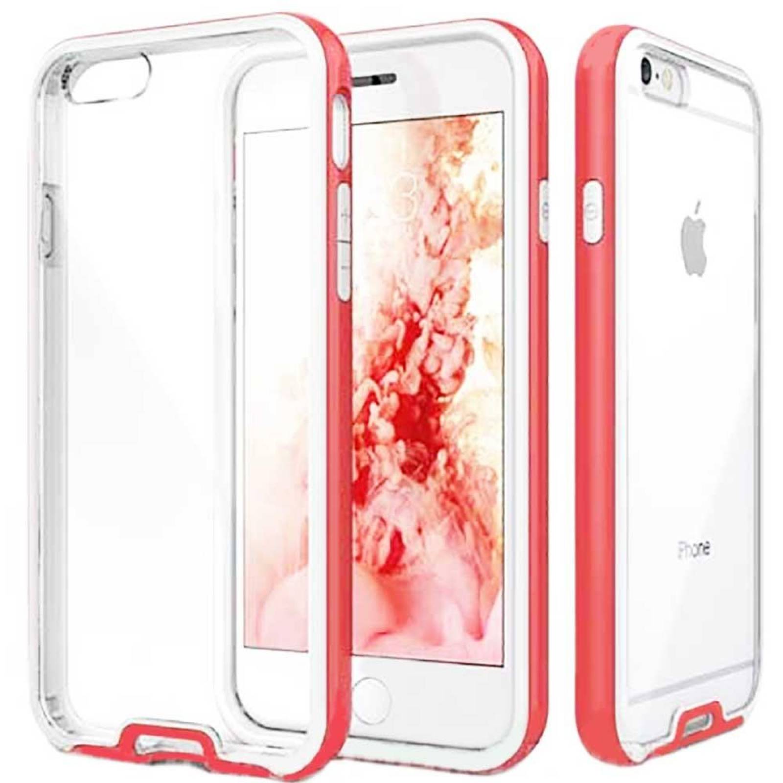 . Funda CASEOLOGY Fusion Rosa para iPhone 6 y 6s Transparente 