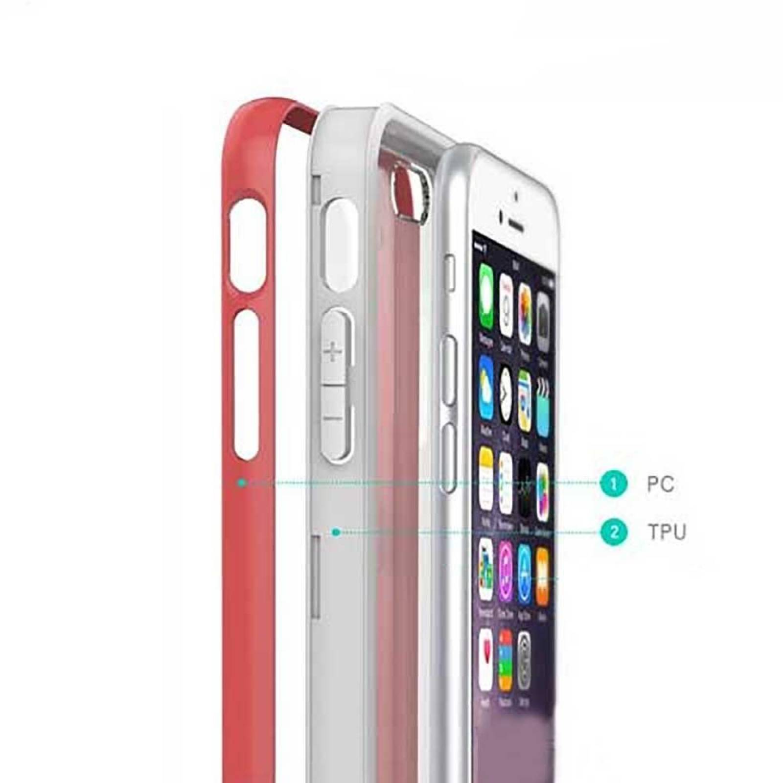 . Funda CASEOLOGY Fusion Rosa para iPhone 6 y 6s Transparente 