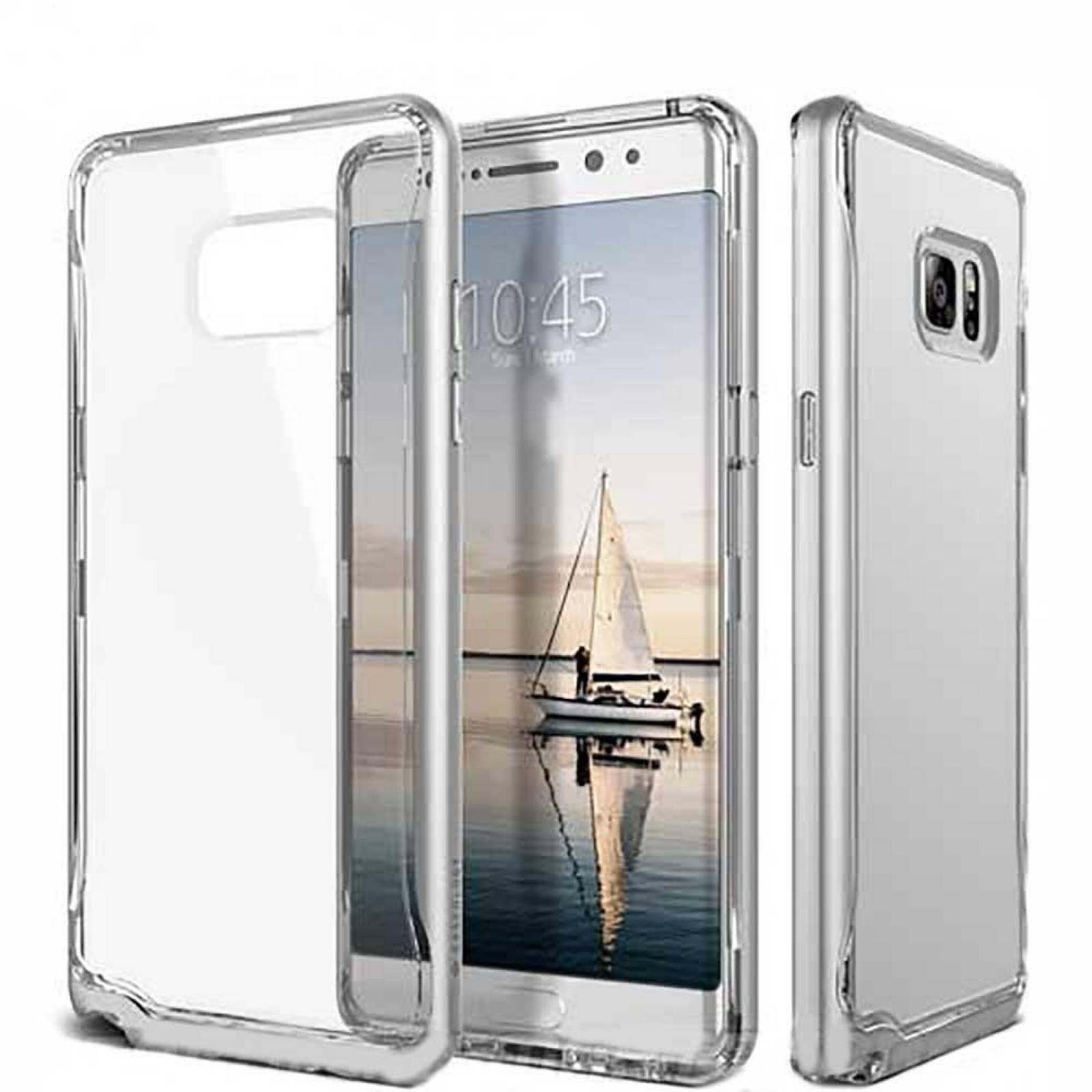 . Funda CASEOLOGY Skyfall Plata para Samsung Note 7 Transparente