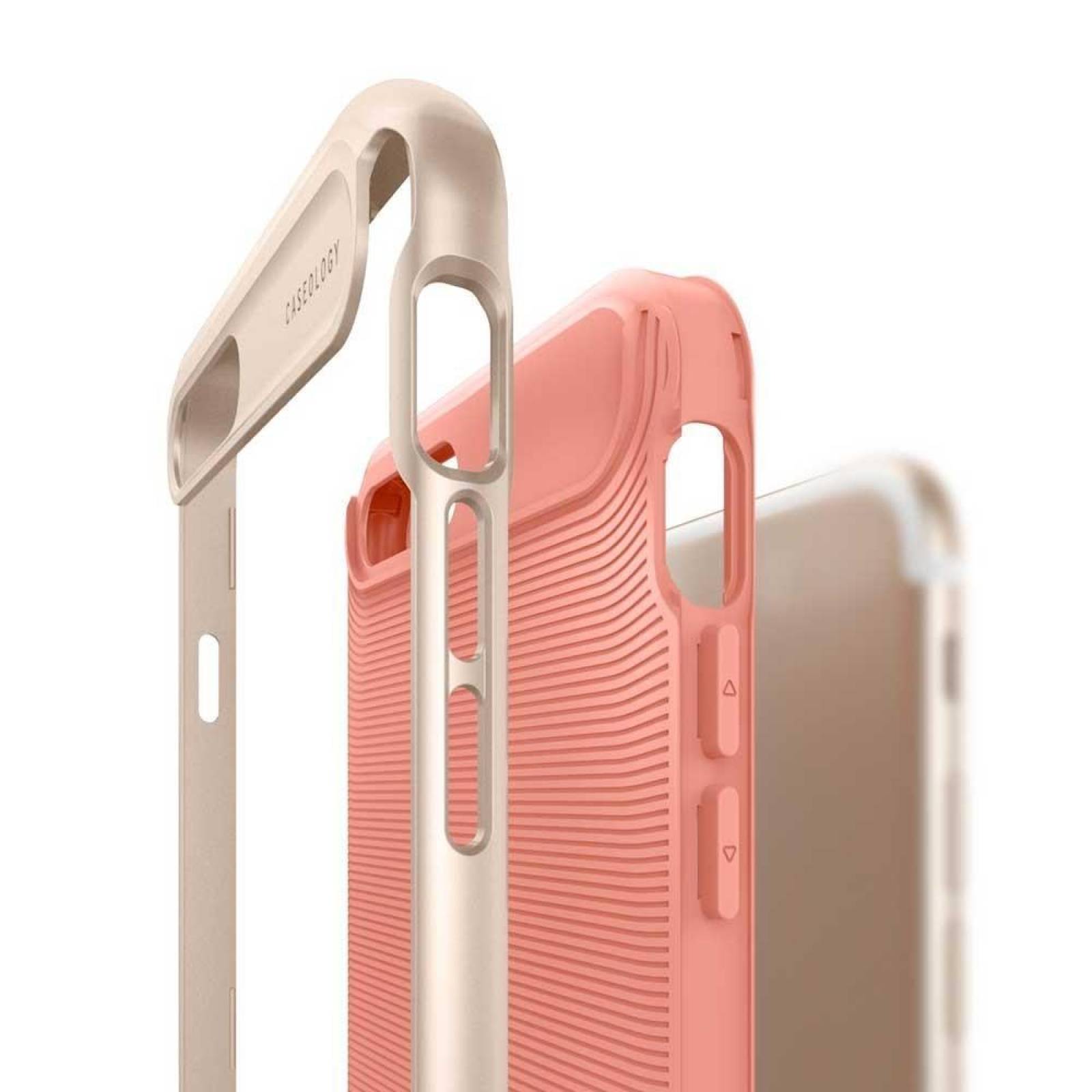 . Funda CASEOLOGY Wavelength Coral para iPhone SE iPhone 8 y 7